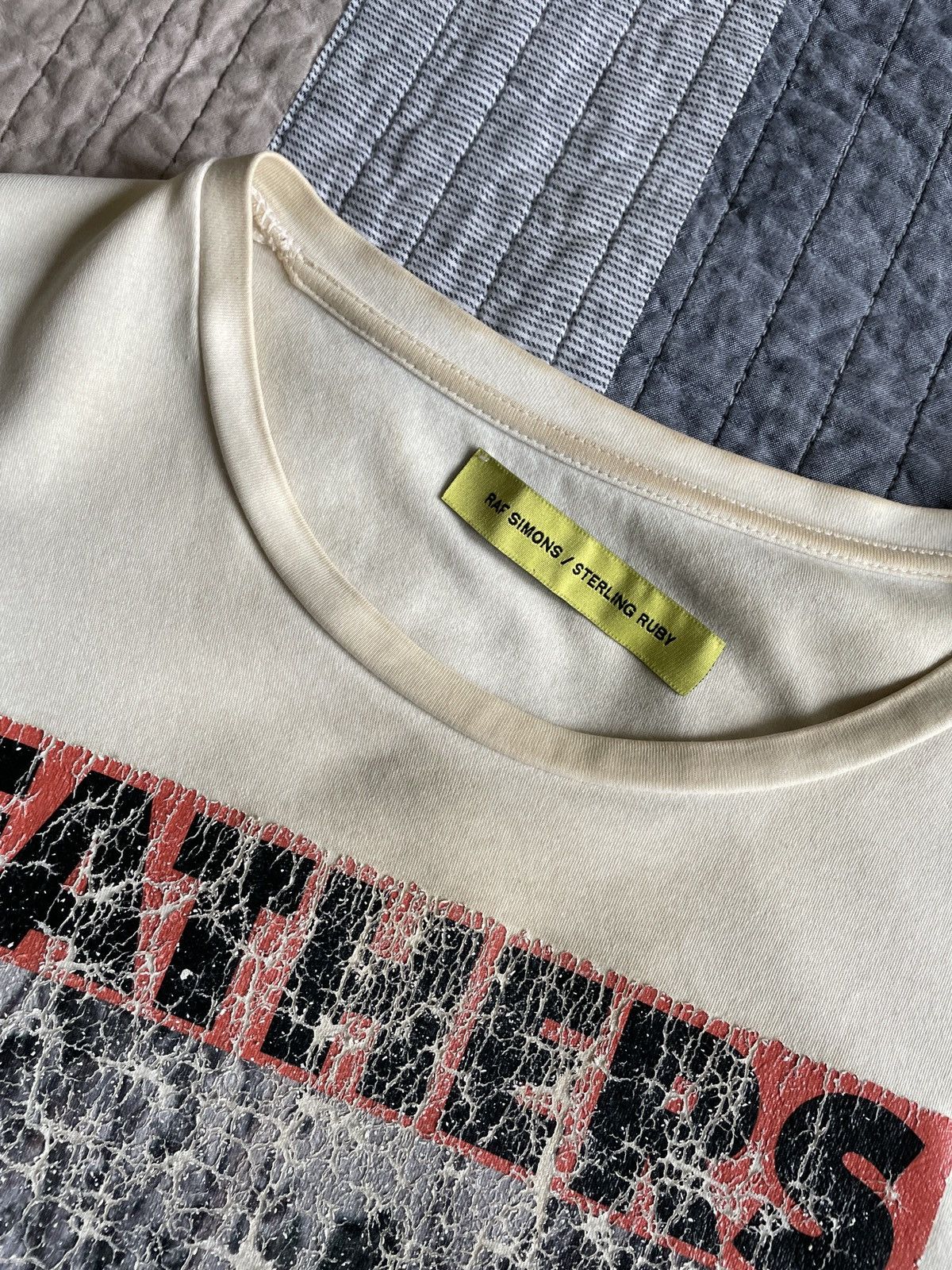 Raf Simons × Sterling Ruby Raf Simons Sterling Ruby Fathers T Shirt Size US XL / EU 56 / 4 - 4 Thumbnail