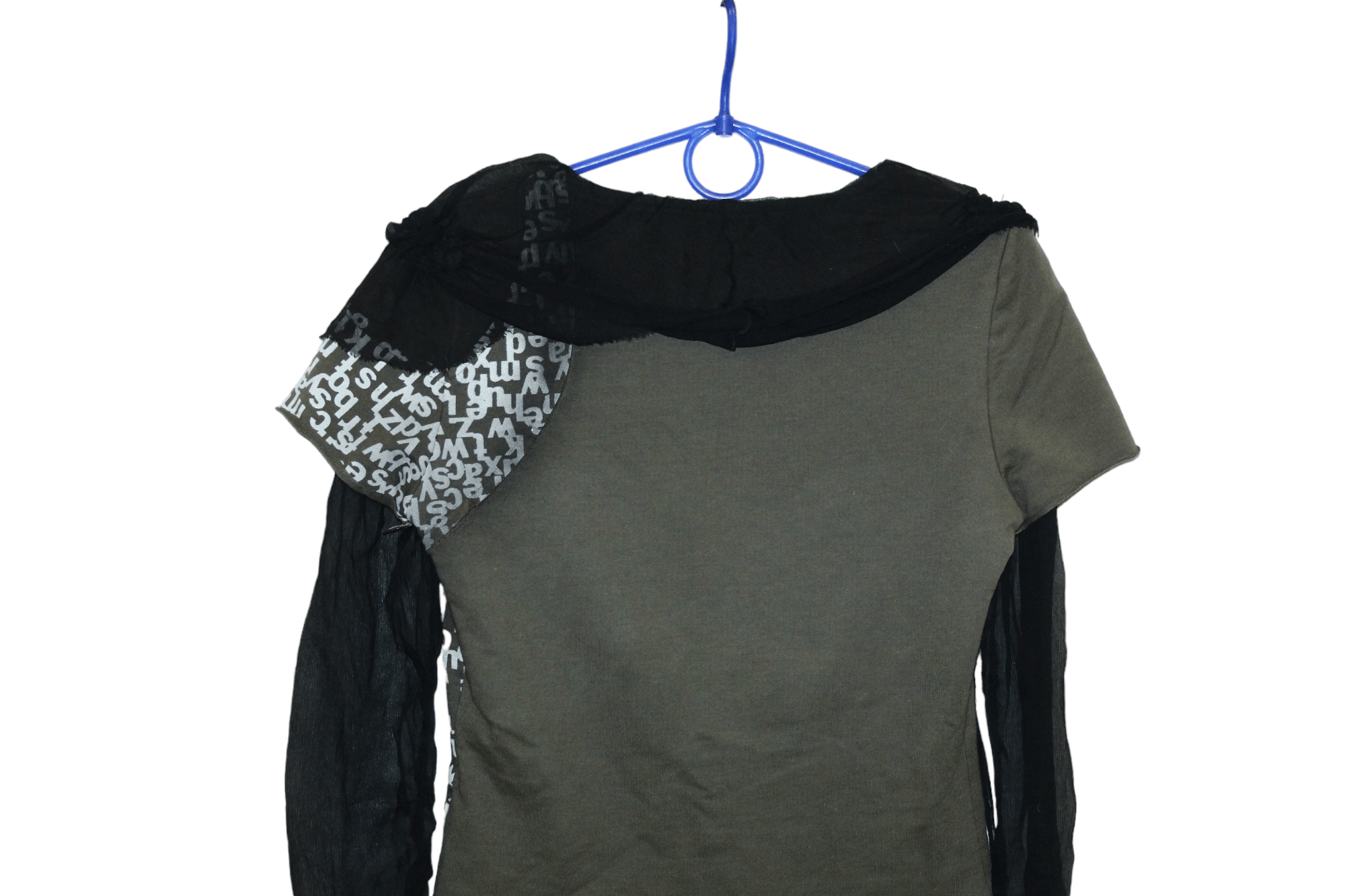 Japanese Brand Rare💥 ANNAPIANURA Asymmetrical Disstressed Mesh Top Size M / US 6-8 / IT 42-44 - 6 Thumbnail