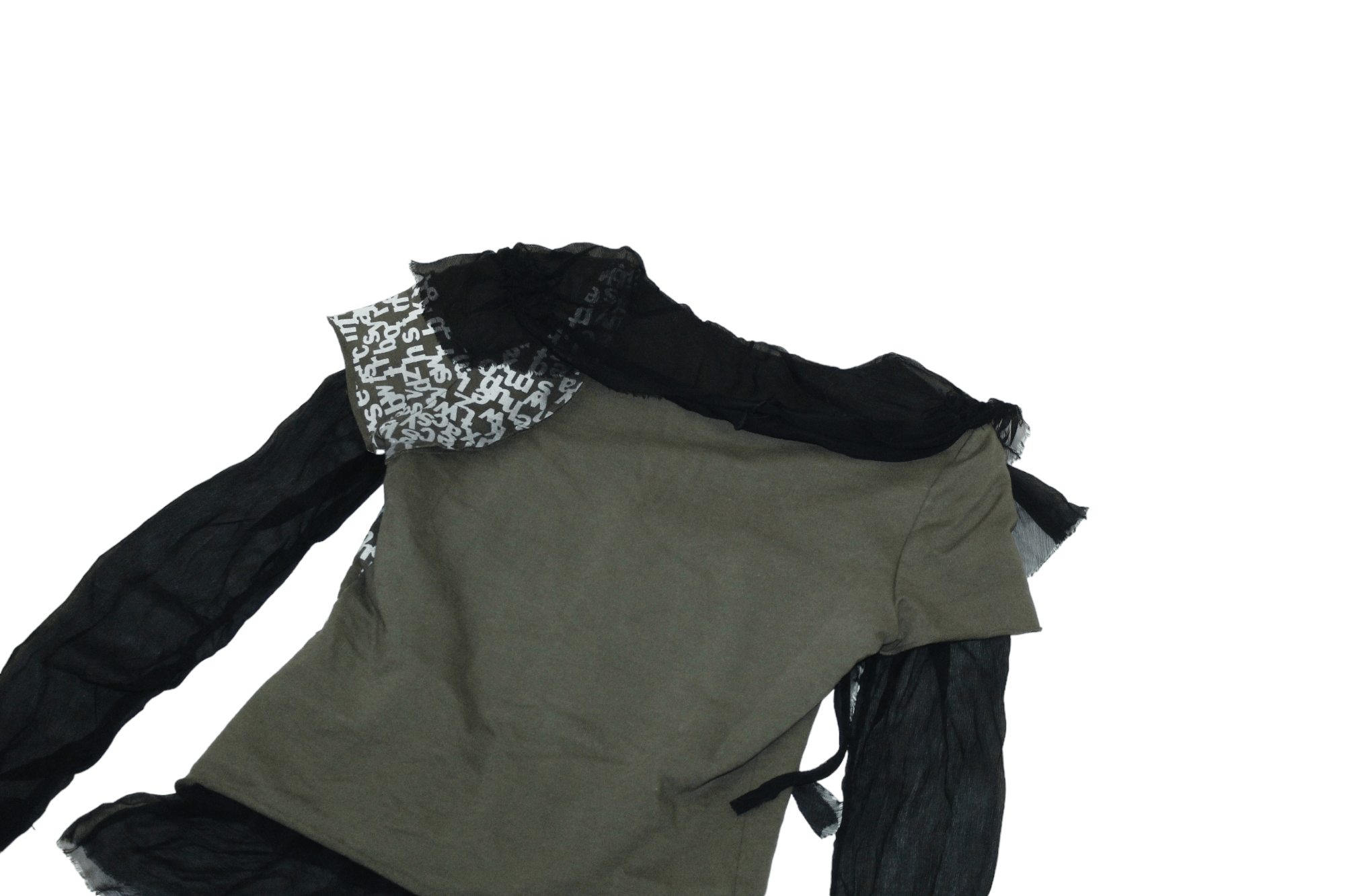 Japanese Brand Rare💥 ANNAPIANURA Asymmetrical Disstressed Mesh Top Size M / US 6-8 / IT 42-44 - 12 Thumbnail