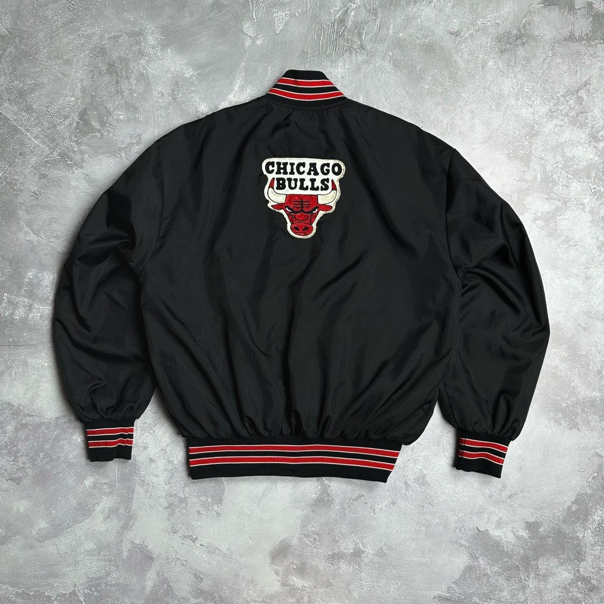 Vintage Bomber Chicago Bulls Trophy Jackets Made in USA