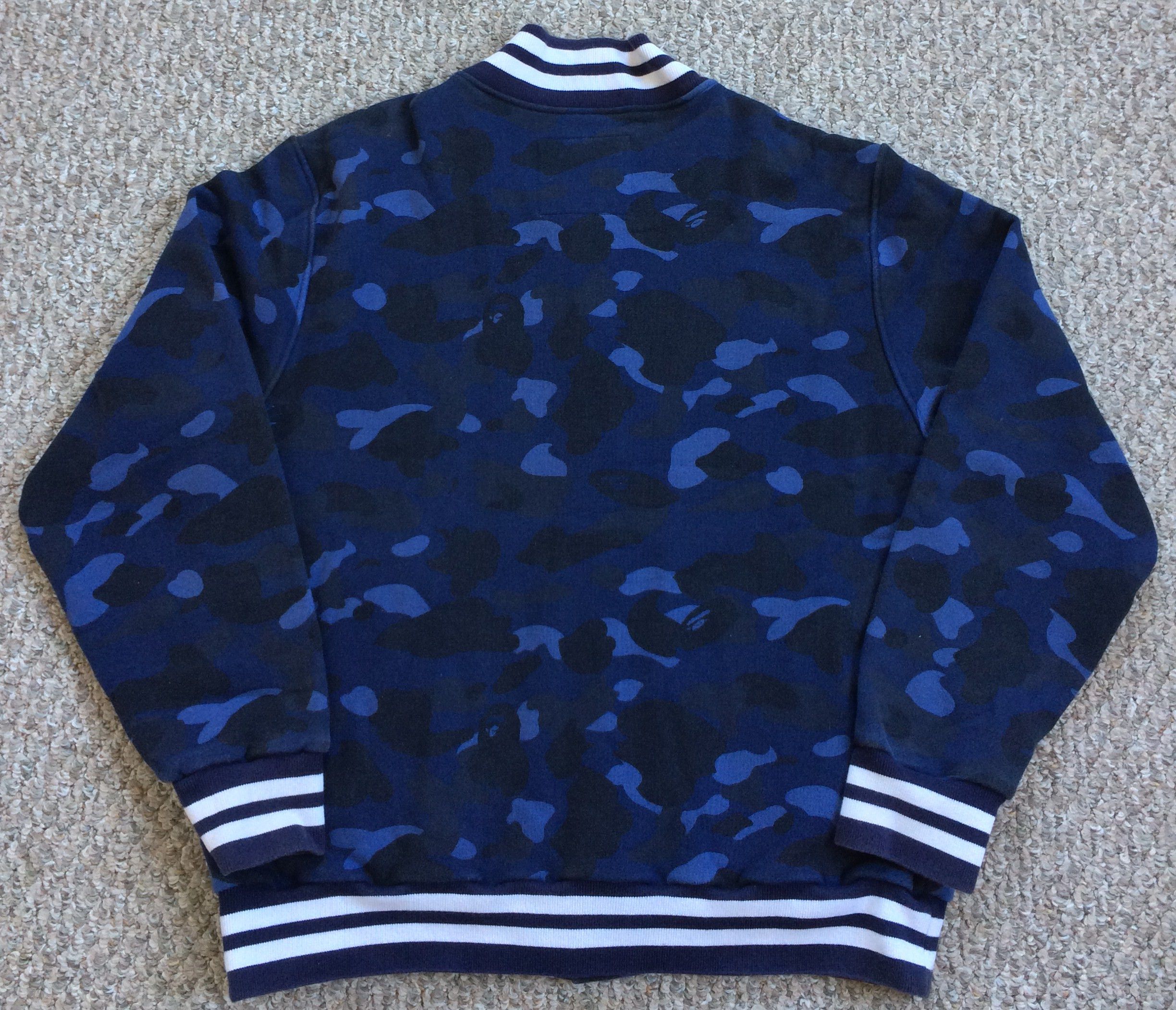 Bape Color Camo Sweat Varsity Jacket Size US L / EU 52-54 / 3 - 4 Thumbnail