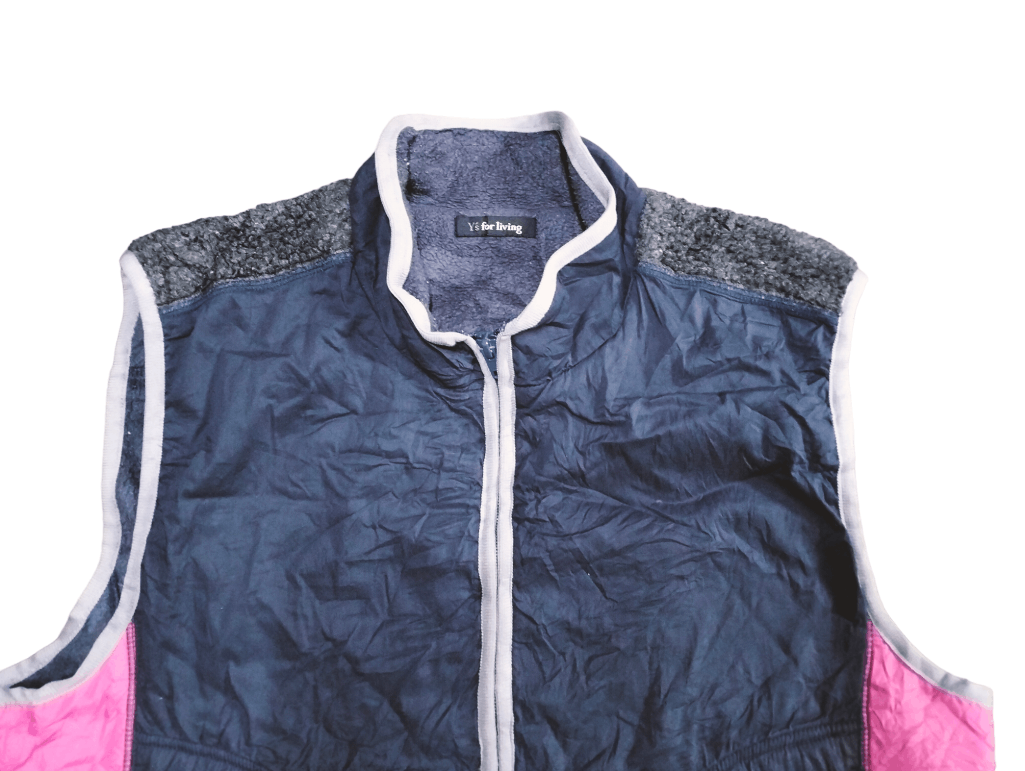 Yohji Yamamoto Yohgi Yamamoto Y's For Living Vest Fleece Jacket Size US L / EU 52-54 / 3 - 4 Thumbnail