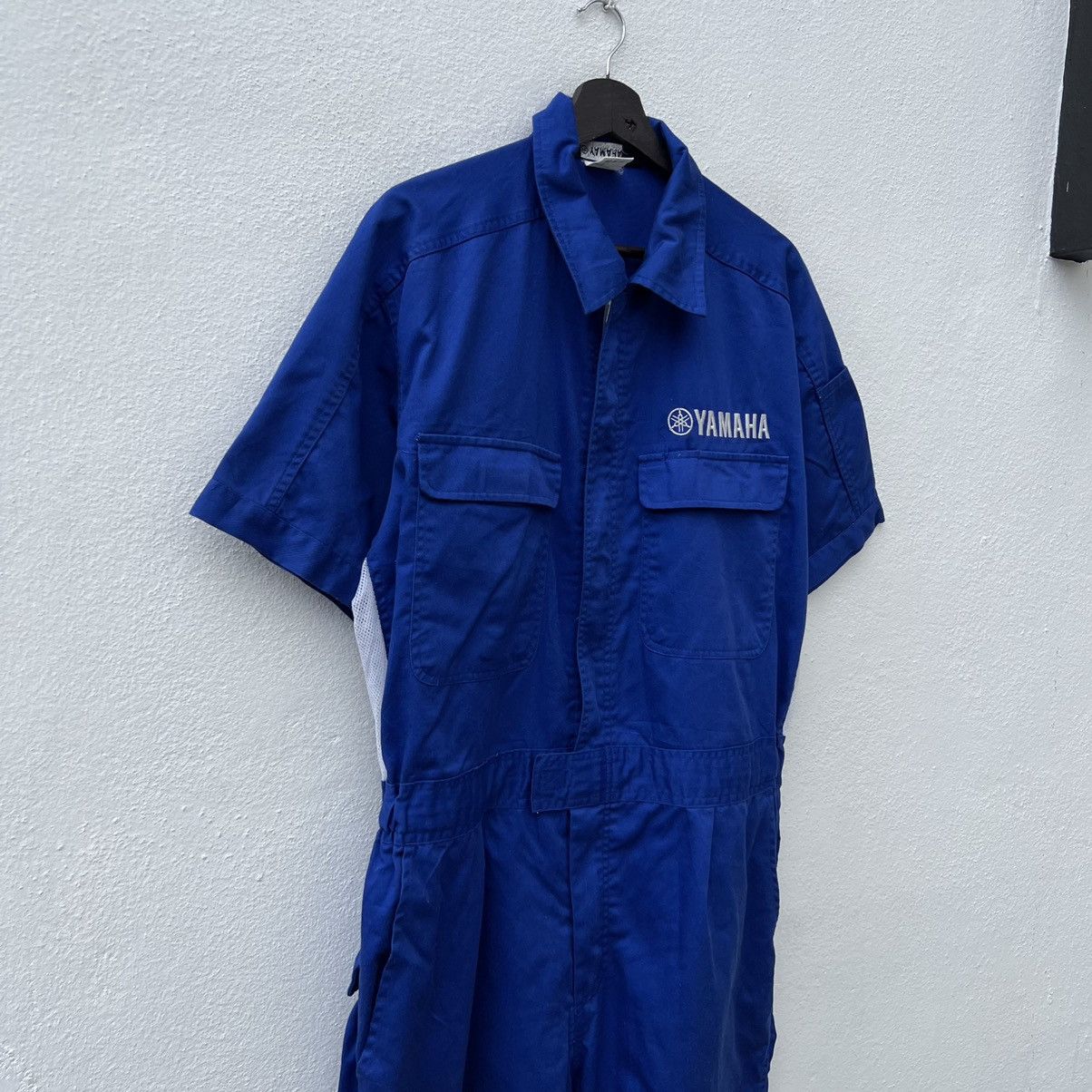 Japanese Brand VINTAGE YAMAHA COVERALL RACING WORKERS WEAR BIG LOGO Size US 44 / EU 60 - 5 Thumbnail