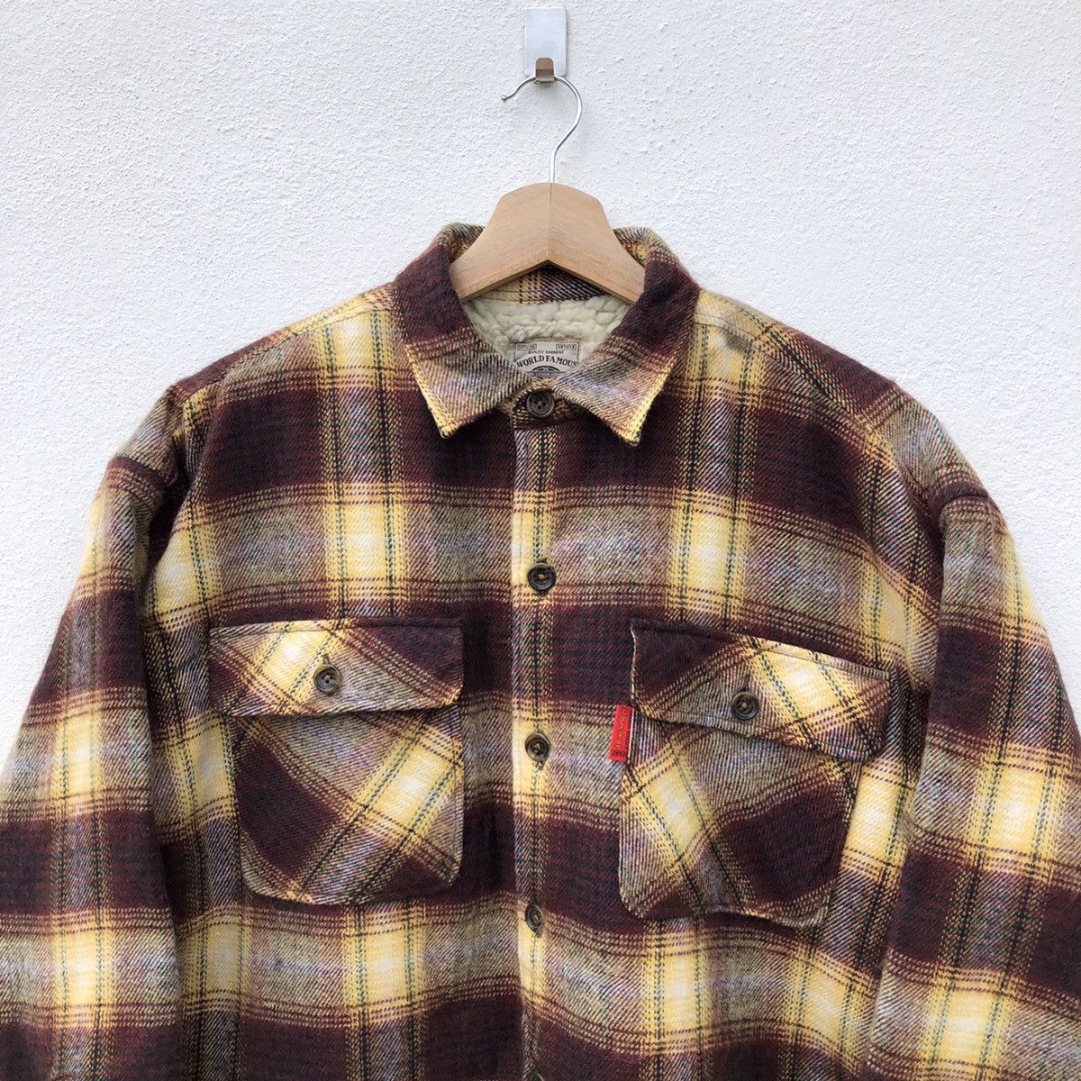 Flannel VINTAGE SHERPA FLANNEL JACKET WORLD FAMOUS DOWNINGS Size US M / EU 48-50 / 2 - 5 Thumbnail