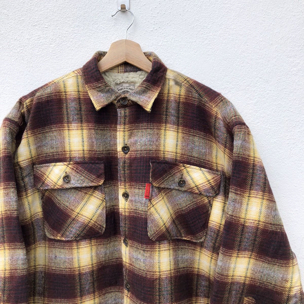 Flannel VINTAGE SHERPA FLANNEL JACKET WORLD FAMOUS DOWNINGS Size US M / EU 48-50 / 2 - 3 Thumbnail