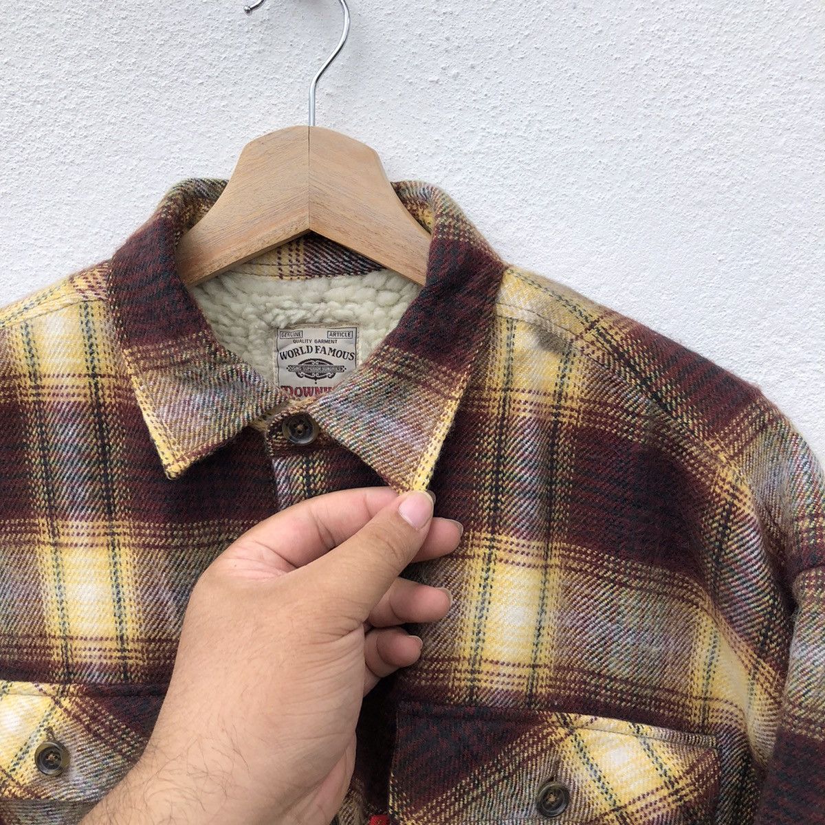 Flannel VINTAGE SHERPA FLANNEL JACKET WORLD FAMOUS DOWNINGS Size US M / EU 48-50 / 2 - 9 Thumbnail