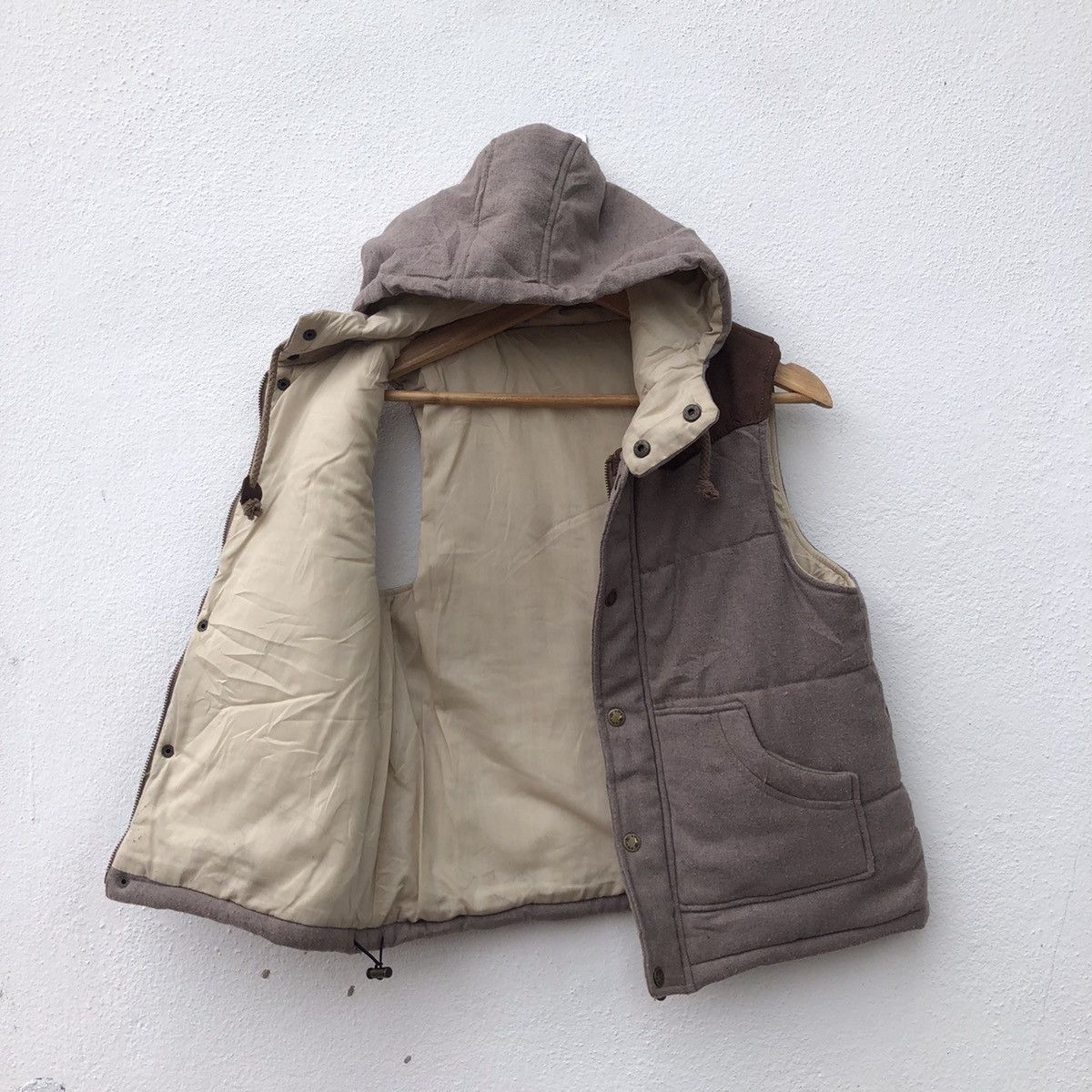 Japanese Brand VEST PUFFER HOODIE BLANCHECHON RARE DESIGN Size US M / EU 48-50 / 2 - 6 Thumbnail