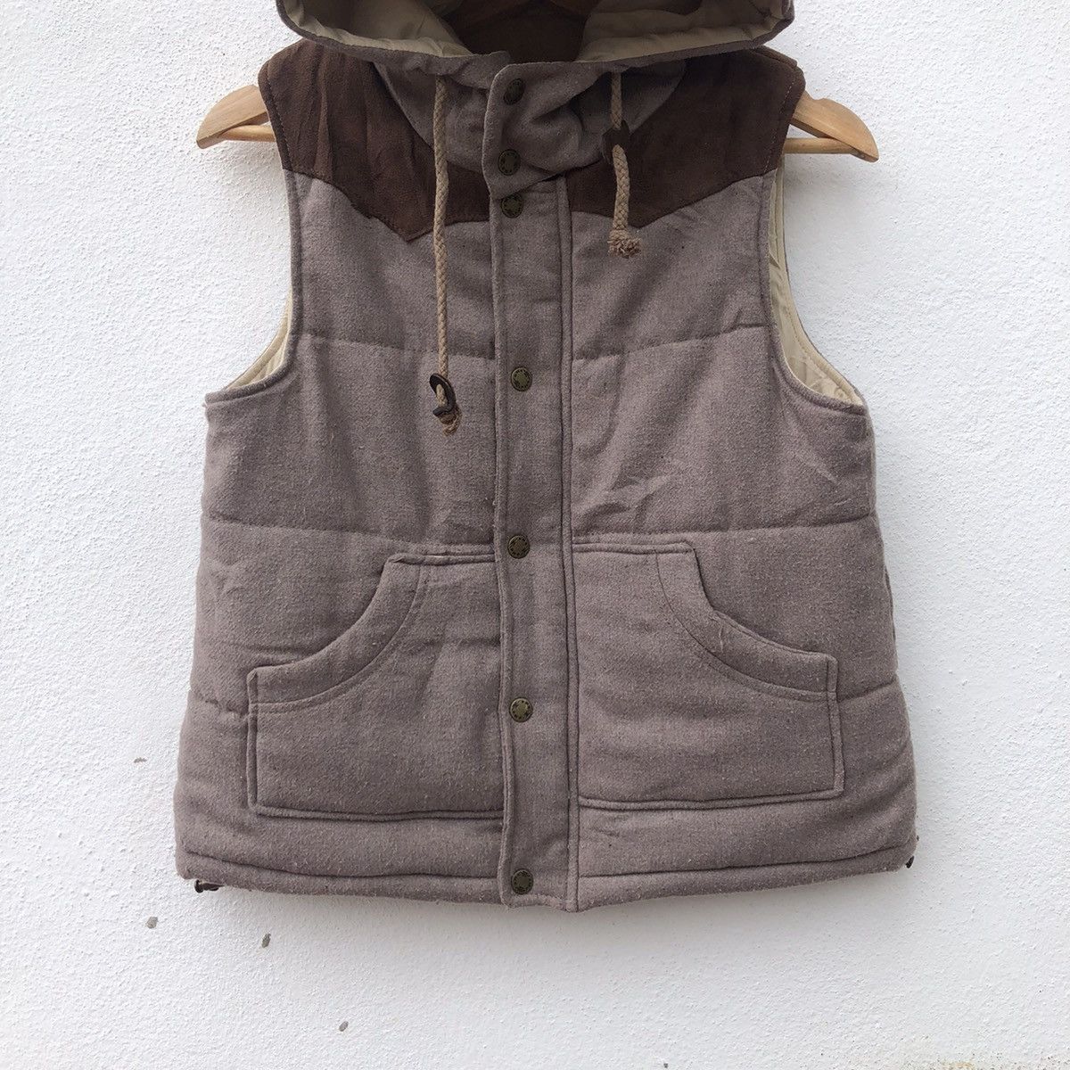 Japanese Brand VEST PUFFER HOODIE BLANCHECHON RARE DESIGN Size US M / EU 48-50 / 2 - 3 Thumbnail