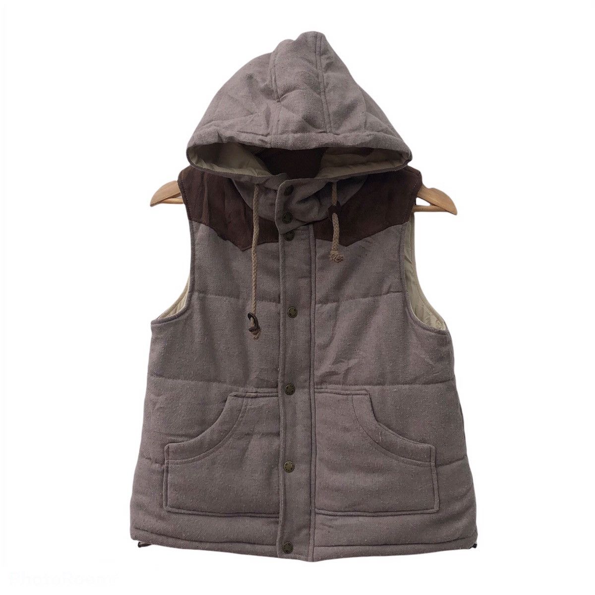 Japanese Brand VEST PUFFER HOODIE BLANCHECHON RARE DESIGN Size US M / EU 48-50 / 2 - 1 Thumbnail