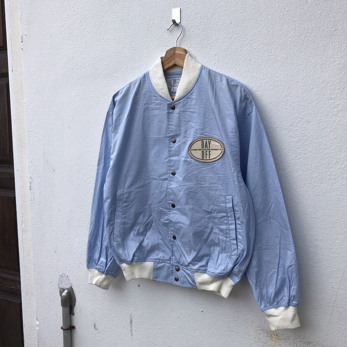 Japanese Brand VINTAGE BOMBER JACKET MIZUNO X DAY OFF BIG LOGO Size US S / EU 44-46 / 1 - 2 Thumbnail