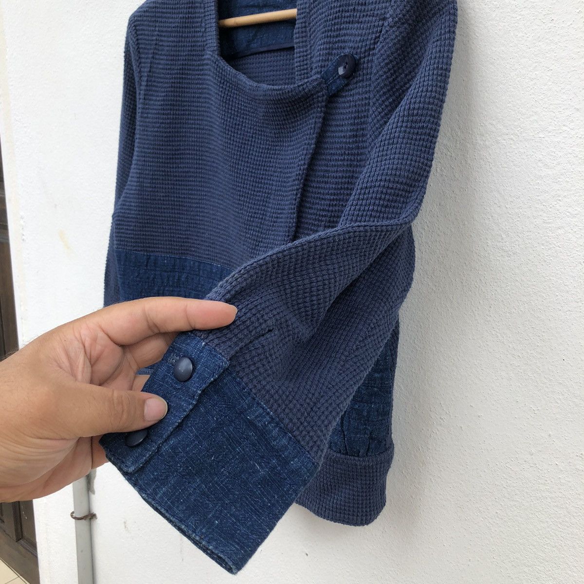 Indigo × Japanese Brand BLUE BLUE JAPAN INSPIRED PATCHWORK DOUBLE BREAST ISM CO LTD Size US M / EU 48-50 / 2 - 4 Thumbnail