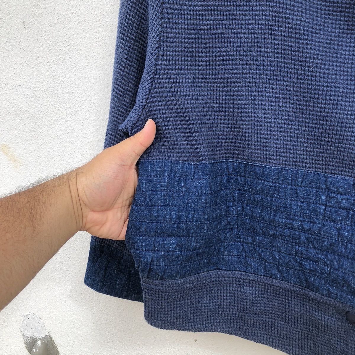 Indigo × Japanese Brand BLUE BLUE JAPAN INSPIRED PATCHWORK DOUBLE BREAST ISM CO LTD Size US M / EU 48-50 / 2 - 8 Thumbnail