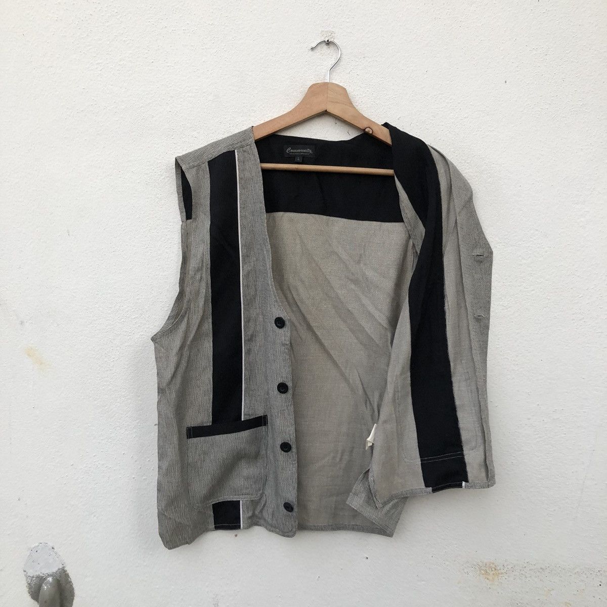 Japanese Brand VINTAGE VEST PARCH WOR DESIGN COMMUNITY HIGH PERFORMANCE Size US L / EU 52-54 / 3 - 9 Thumbnail