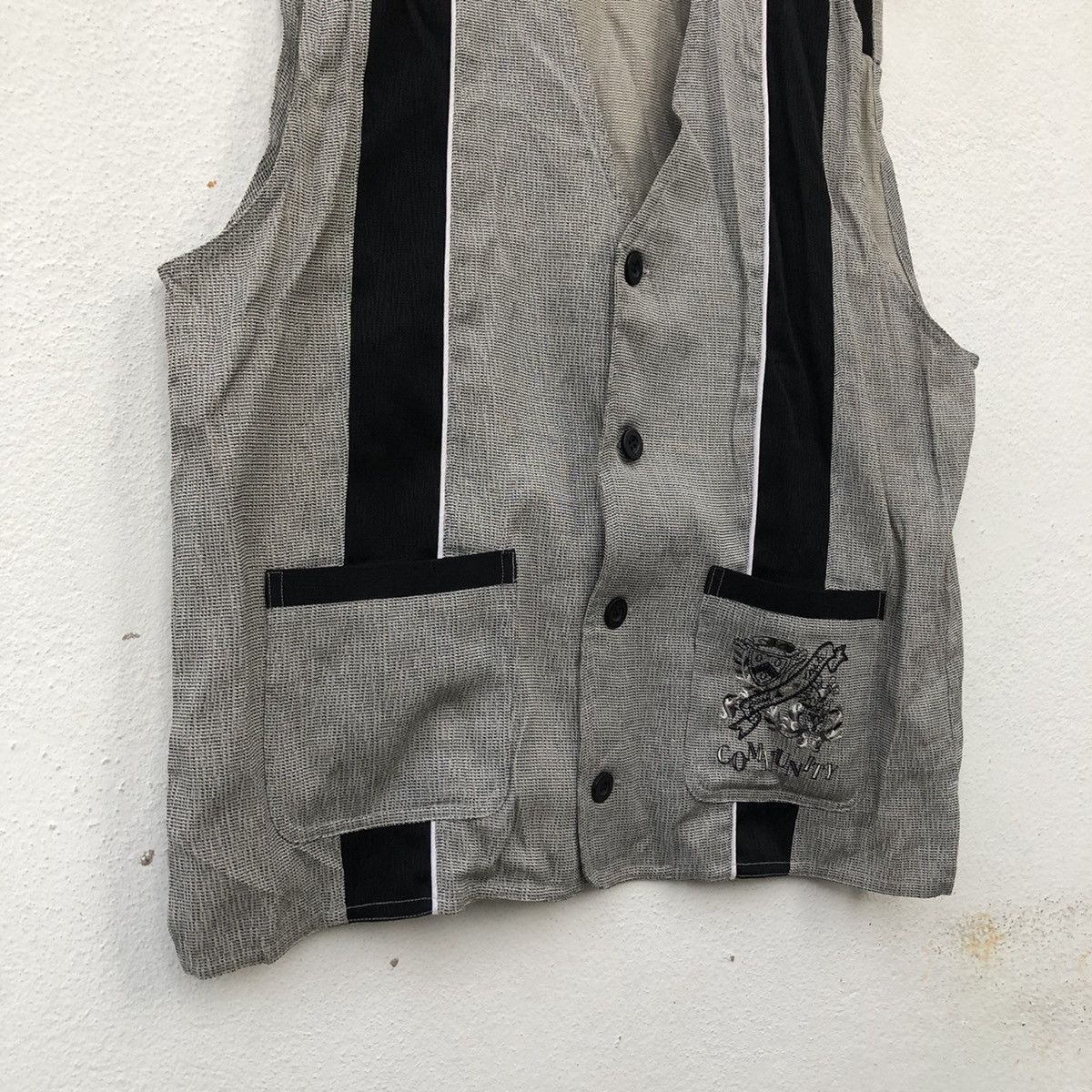 Japanese Brand VINTAGE VEST PARCH WOR DESIGN COMMUNITY HIGH PERFORMANCE Size US L / EU 52-54 / 3 - 4 Thumbnail