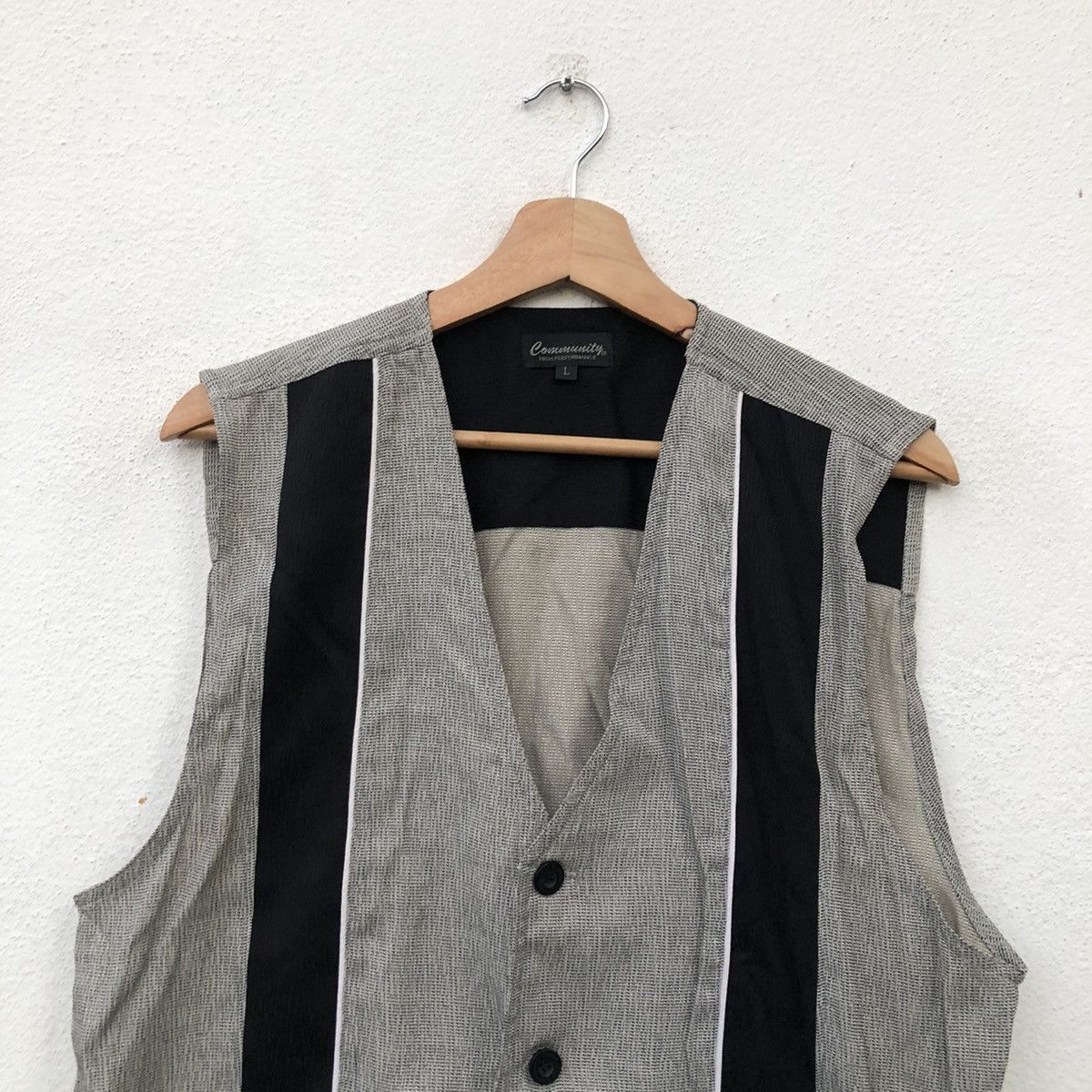 Japanese Brand VINTAGE VEST PARCH WOR DESIGN COMMUNITY HIGH PERFORMANCE Size US L / EU 52-54 / 3 - 3 Thumbnail