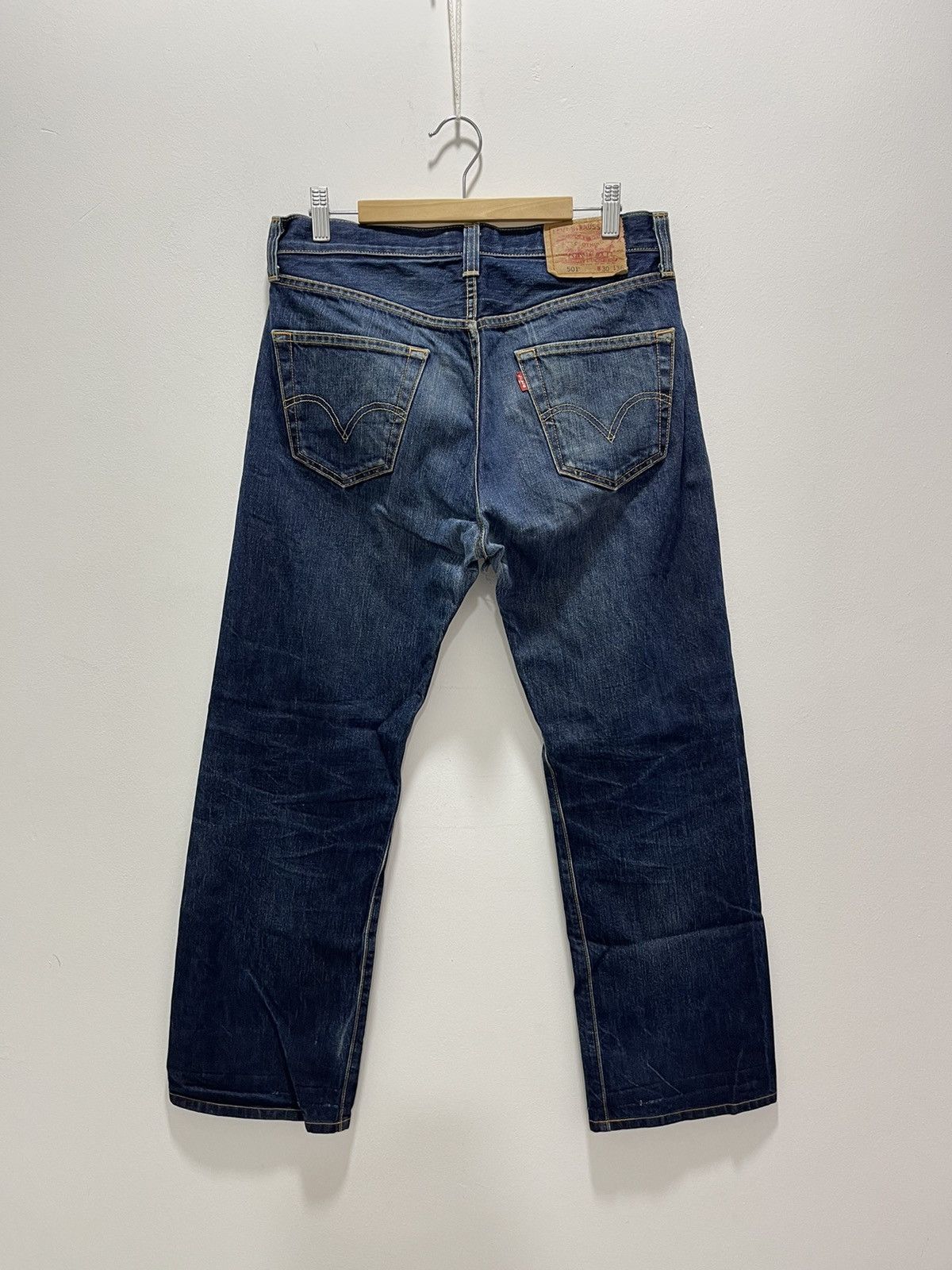 Levi's × Levi's Vintage Clothing LEVI’S 501 NON SELVEDGE RIPPED DISTRESSED DENIM JEANS Size US 31 - 1 Thumbnail