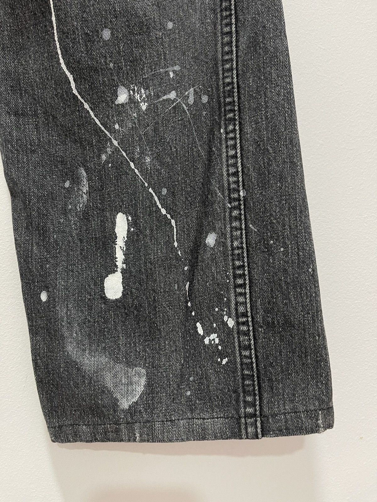 Japanese Brand VINTAGE WRENGLER PATCHWORK RIPPED SPLATTER PAINTS DISTRESSED Size US 32 / EU 48 - 6 Thumbnail