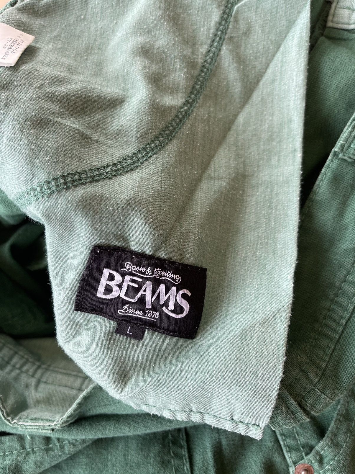 Beams Plus Vintage Beams pants green ARMY Size US 36 / EU 52 - 6 Thumbnail