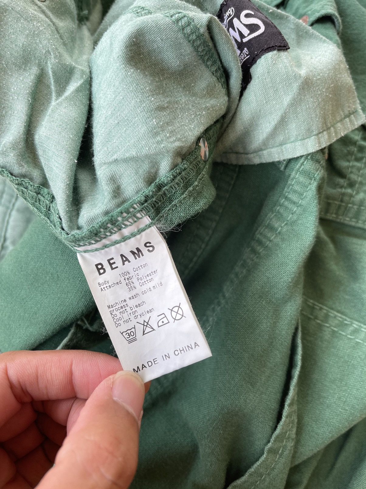 Beams Plus Vintage Beams pants green ARMY Size US 36 / EU 52 - 7 Thumbnail