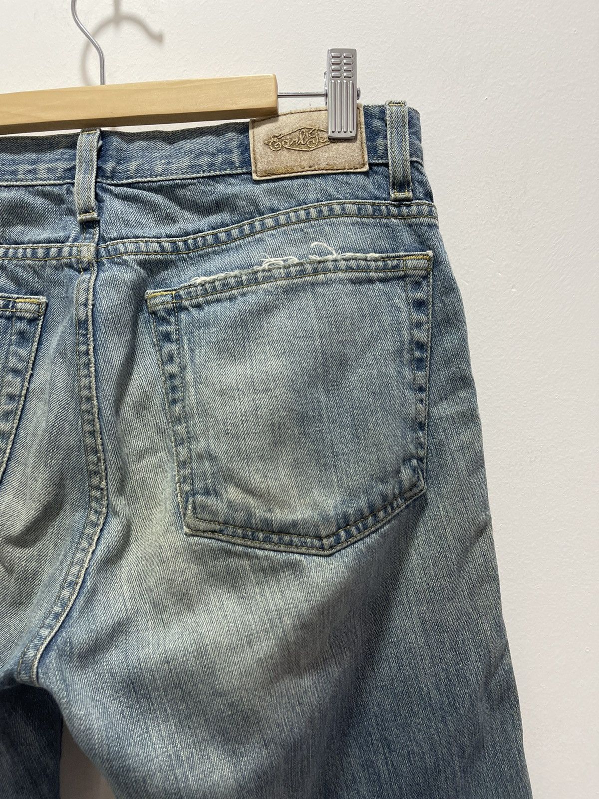 Earl Jeans VINTAGE EARL JEAN RIPS WASHED BLUE DISTRESSED DENIM Size US 30 / EU 46 - 10 Thumbnail