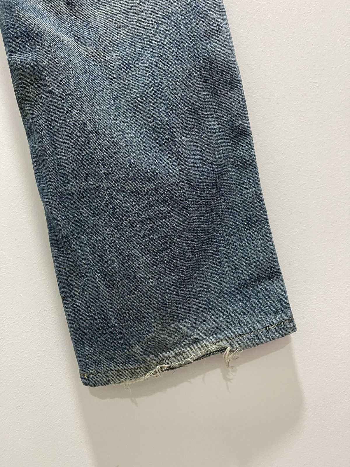 Earl Jeans VINTAGE EARL JEAN RIPS WASHED BLUE DISTRESSED DENIM Size US 30 / EU 46 - 13 Thumbnail