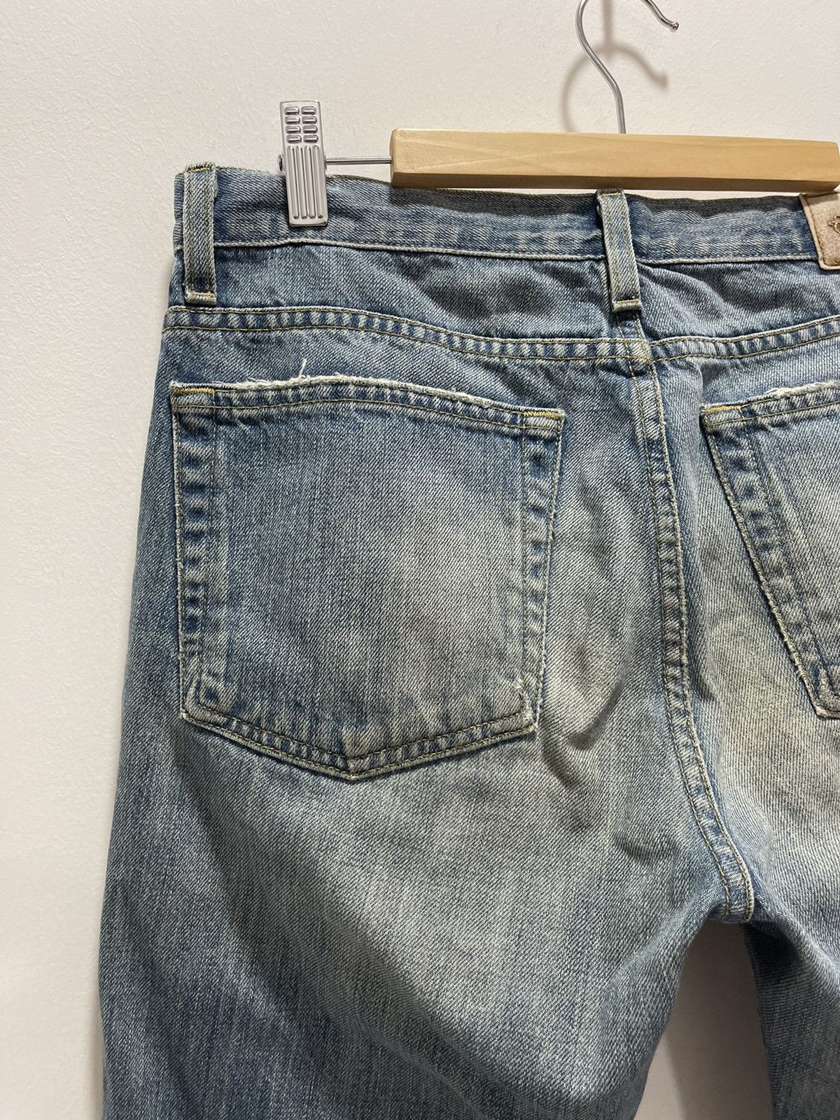 Earl Jeans VINTAGE EARL JEAN RIPS WASHED BLUE DISTRESSED DENIM Size US 30 / EU 46 - 11 Thumbnail