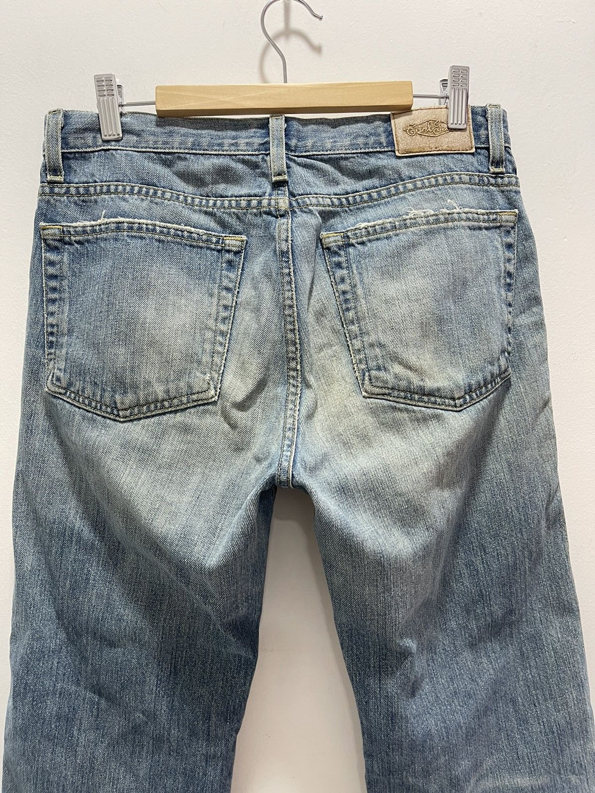 Earl Jeans VINTAGE EARL JEAN RIPS WASHED BLUE DISTRESSED DENIM Size US 30 / EU 46 - 12 Thumbnail