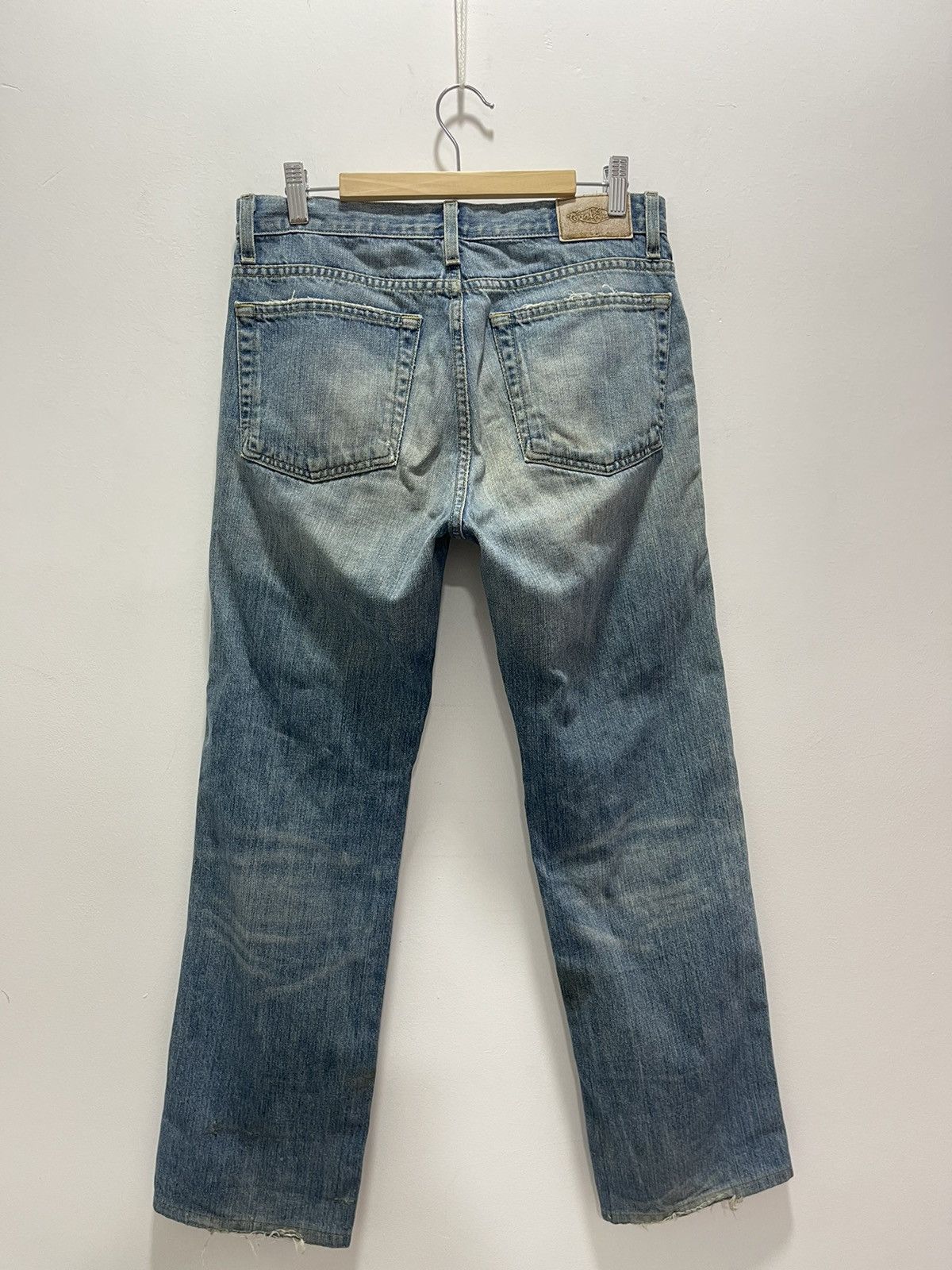 Earl Jeans VINTAGE EARL JEAN RIPS WASHED BLUE DISTRESSED DENIM Size US 30 / EU 46 - 9 Thumbnail