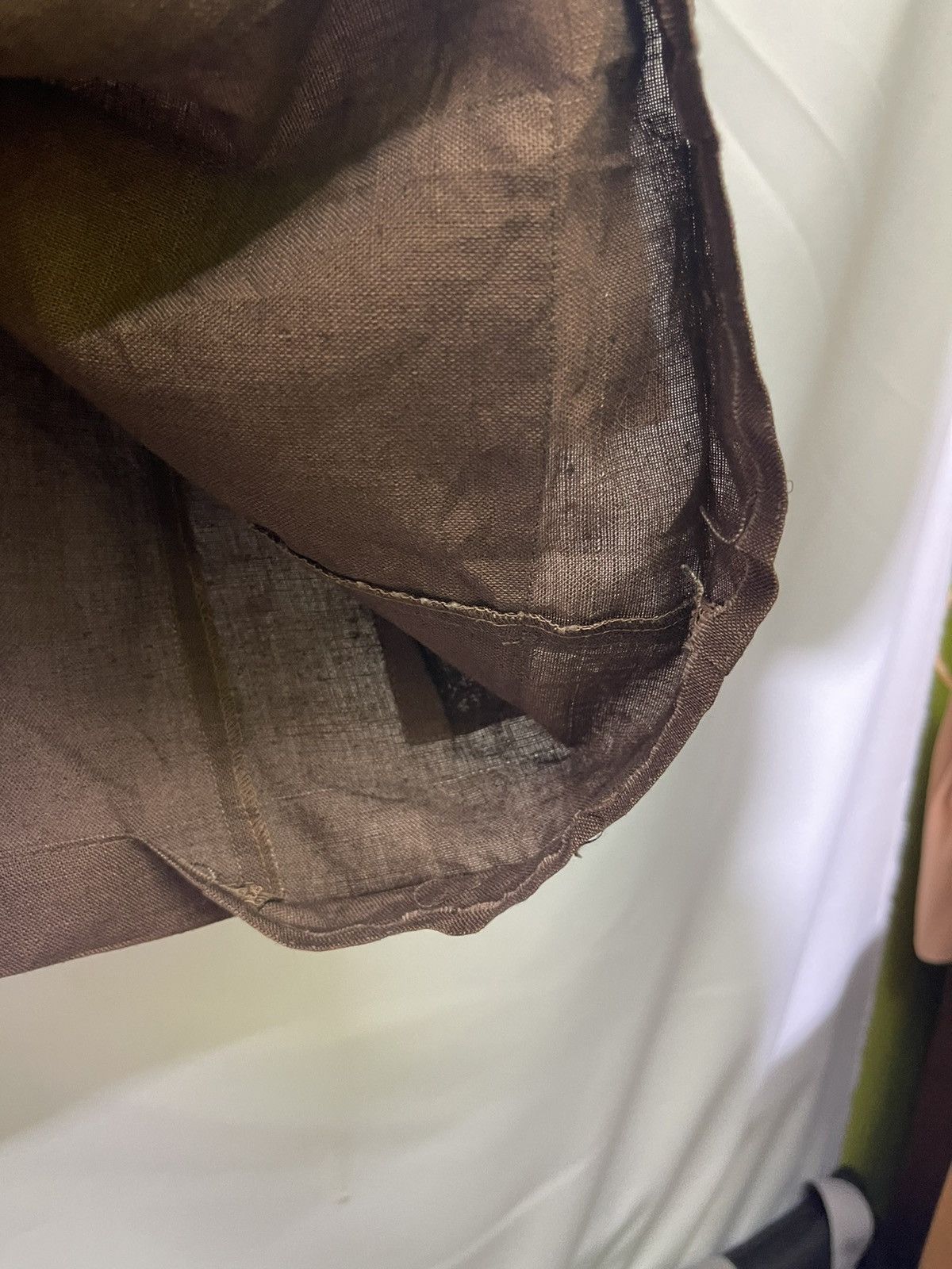 Vintage YOHJI YAMAMOTO DOUBLE BREASTED LINEN SUIT JACKET Size US S / EU 44-46 / 1 - 10 Thumbnail