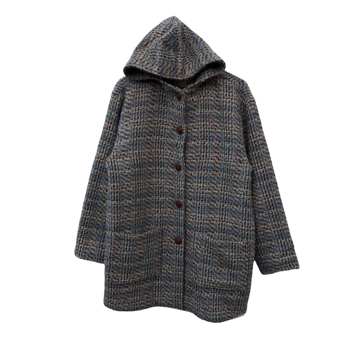 Japanese Brand VINTAGE DUFFLE JACKET WOOL PERSON'S MIX COLOUR Size US M / EU 48-50 / 2 - 1 Thumbnail