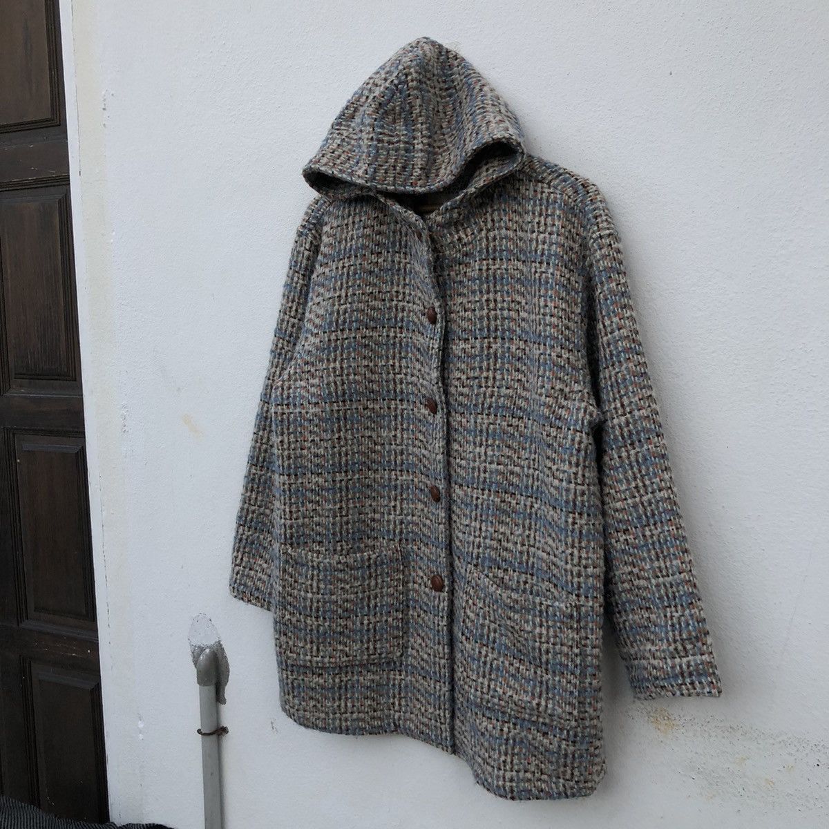 Japanese Brand VINTAGE DUFFLE JACKET WOOL PERSON'S MIX COLOUR Size US M / EU 48-50 / 2 - 2 Thumbnail