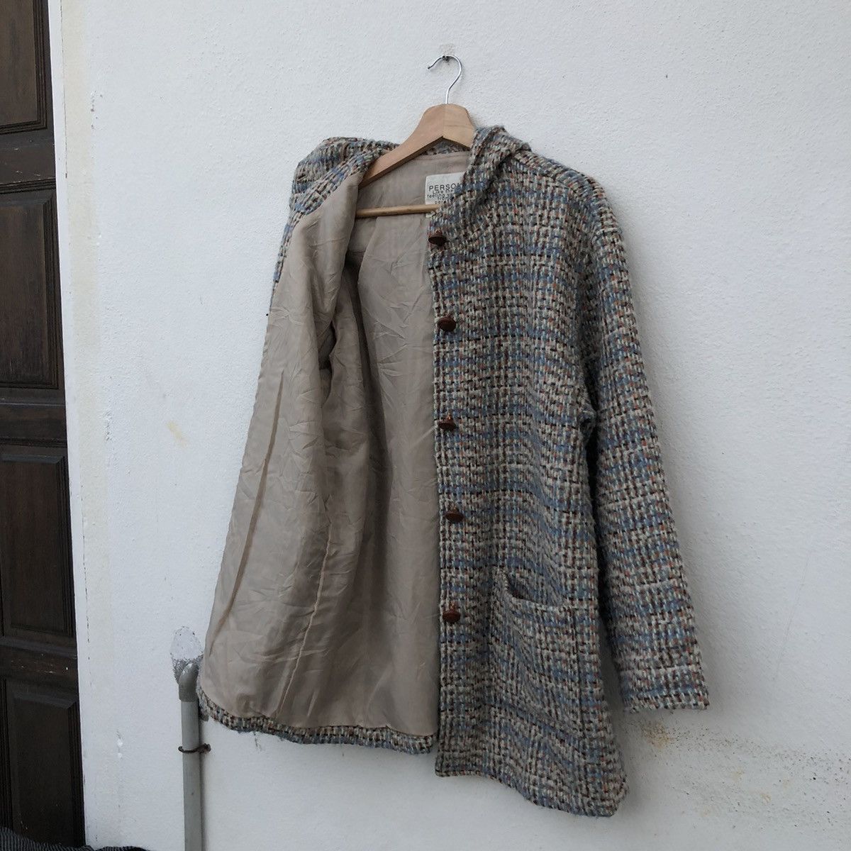Japanese Brand VINTAGE DUFFLE JACKET WOOL PERSON'S MIX COLOUR Size US M / EU 48-50 / 2 - 10 Thumbnail