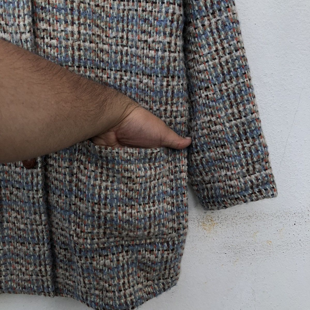 Japanese Brand VINTAGE DUFFLE JACKET WOOL PERSON'S MIX COLOUR Size US M / EU 48-50 / 2 - 5 Thumbnail