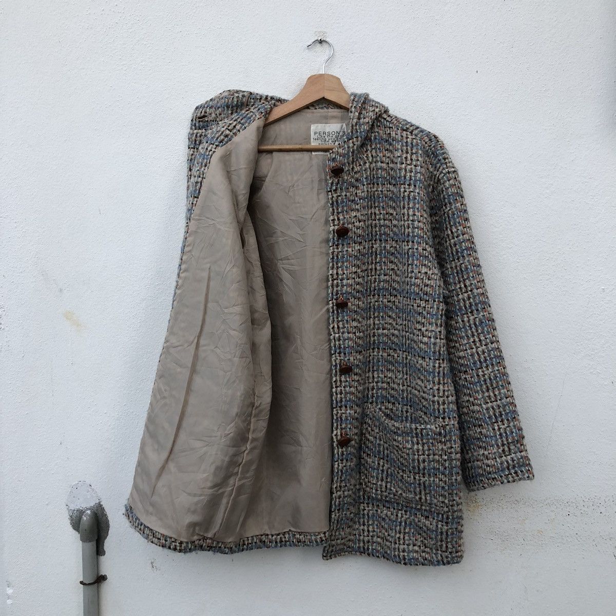 Japanese Brand VINTAGE DUFFLE JACKET WOOL PERSON'S MIX COLOUR Size US M / EU 48-50 / 2 - 9 Thumbnail