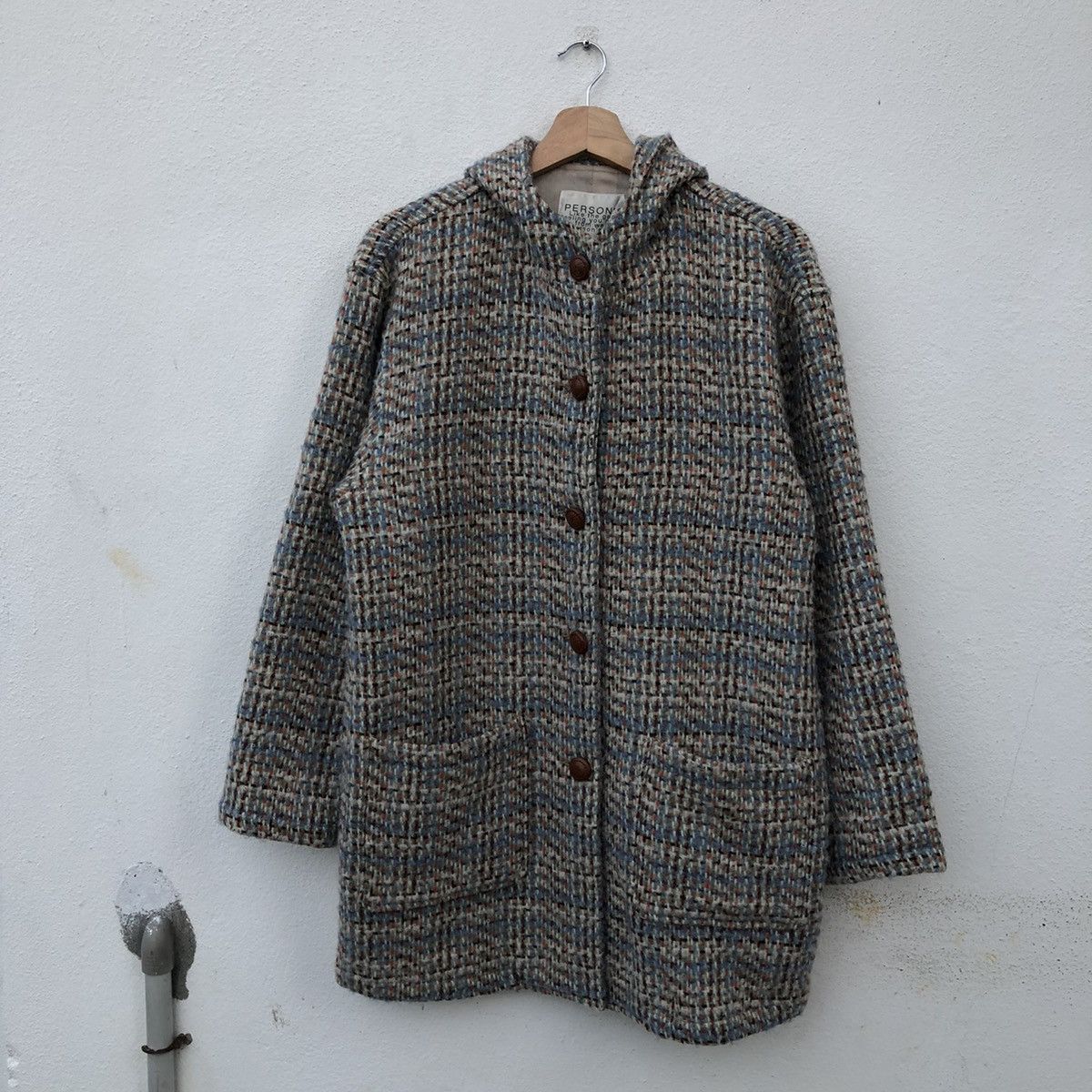 Japanese Brand VINTAGE DUFFLE JACKET WOOL PERSON'S MIX COLOUR Size US M / EU 48-50 / 2 - 7 Thumbnail