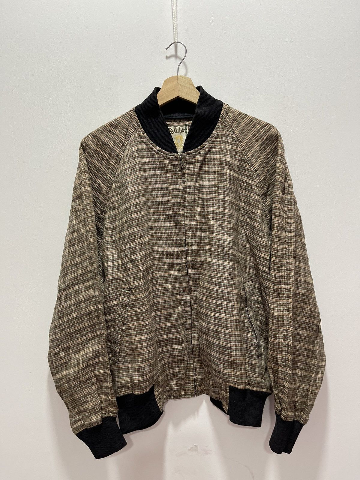 Japanese Brand JAPANESE BRAND GRIP STRIPED ZIPER JACKET Size US XL / EU 56 / 4 - 1 Thumbnail