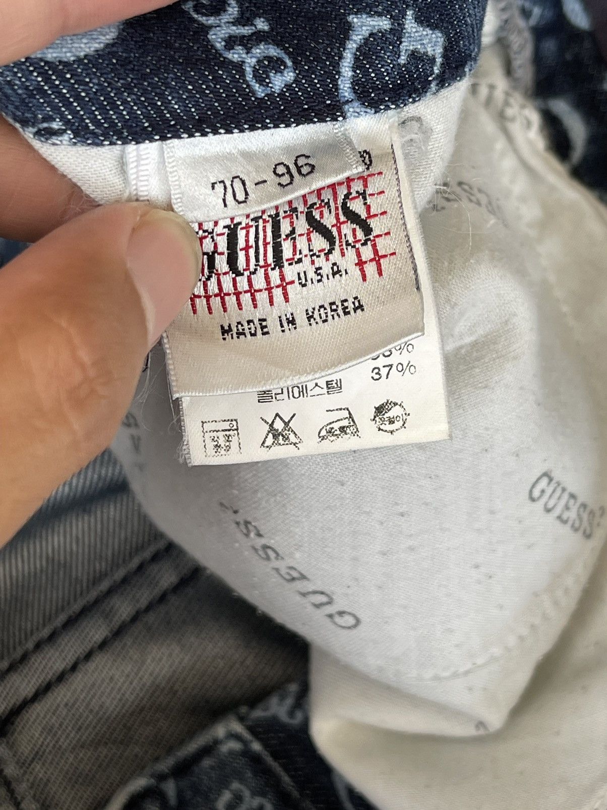 Guess Vintage 90s Guess jeans full print Size US 32 / EU 48 - 8 Thumbnail