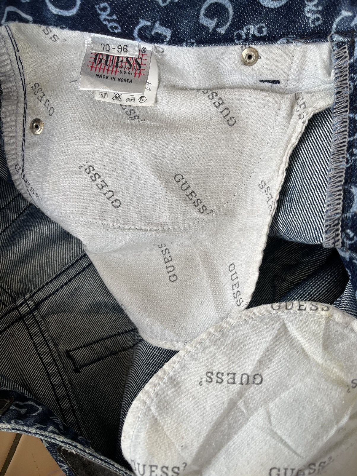 Guess Vintage 90s Guess jeans full print Size US 32 / EU 48 - 9 Thumbnail