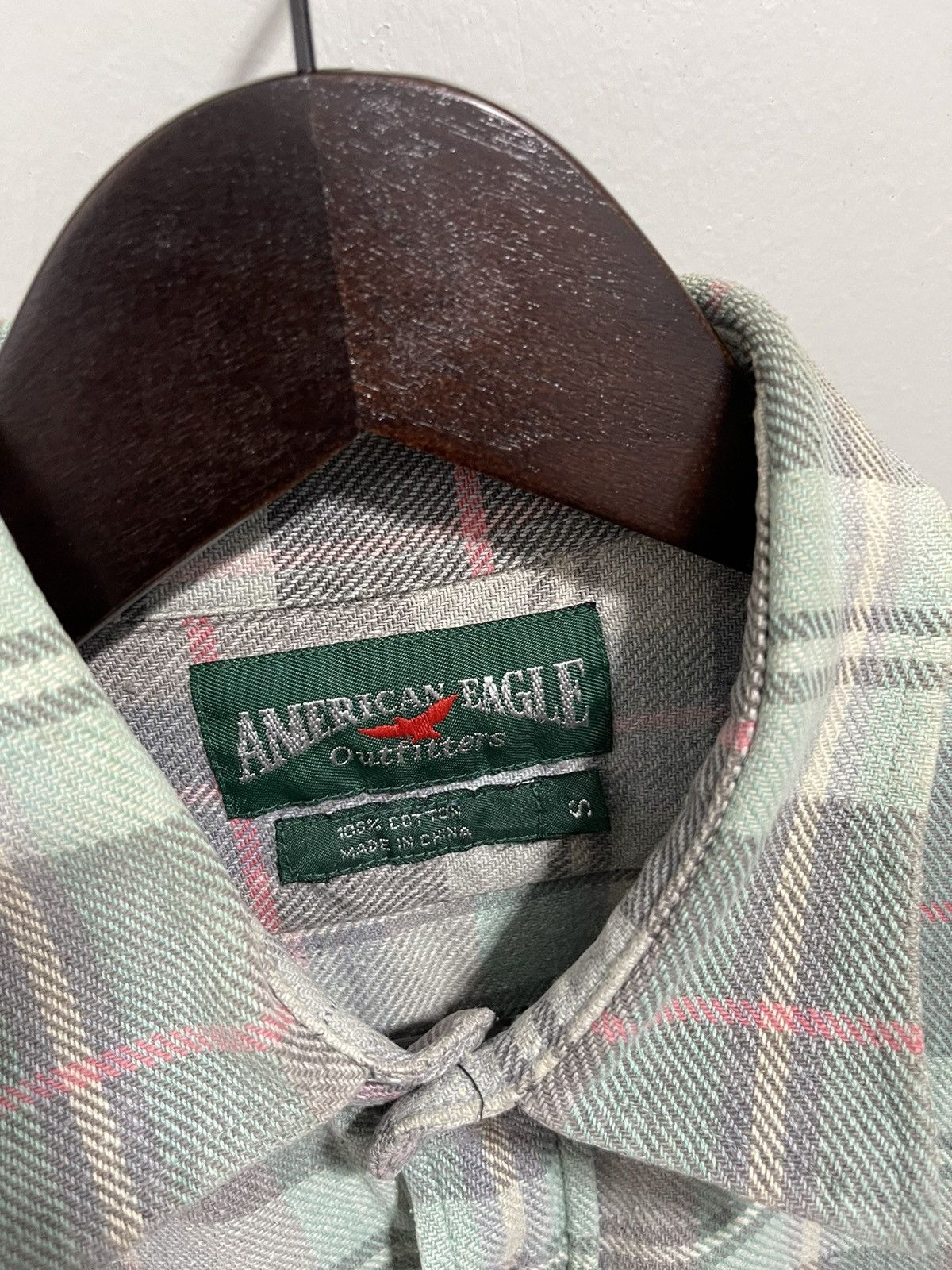 American Eagle Outfitters AMERICAN EAGLE OUTFITTERS DOUBLE POCKET TARTAN FLANNEL Size US L / EU 52-54 / 3 - 8 Thumbnail