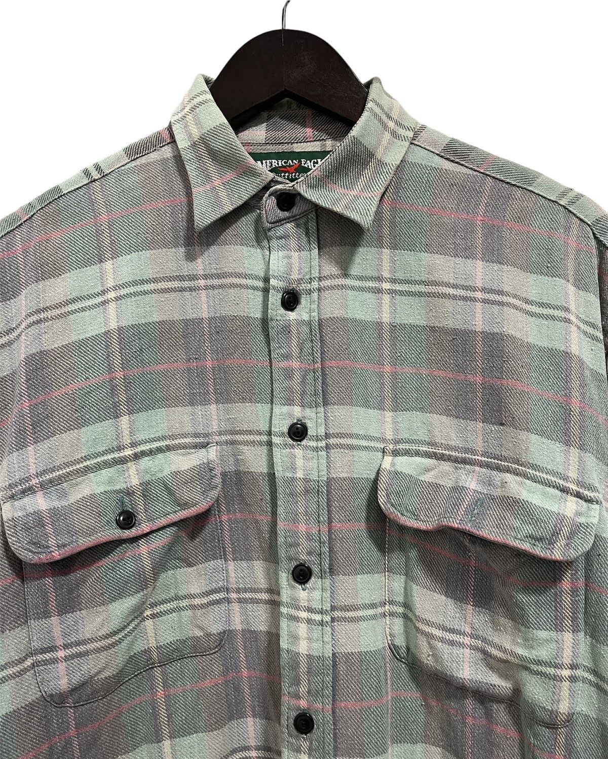 American Eagle Outfitters AMERICAN EAGLE OUTFITTERS DOUBLE POCKET TARTAN FLANNEL Size US L / EU 52-54 / 3 - 2 Thumbnail