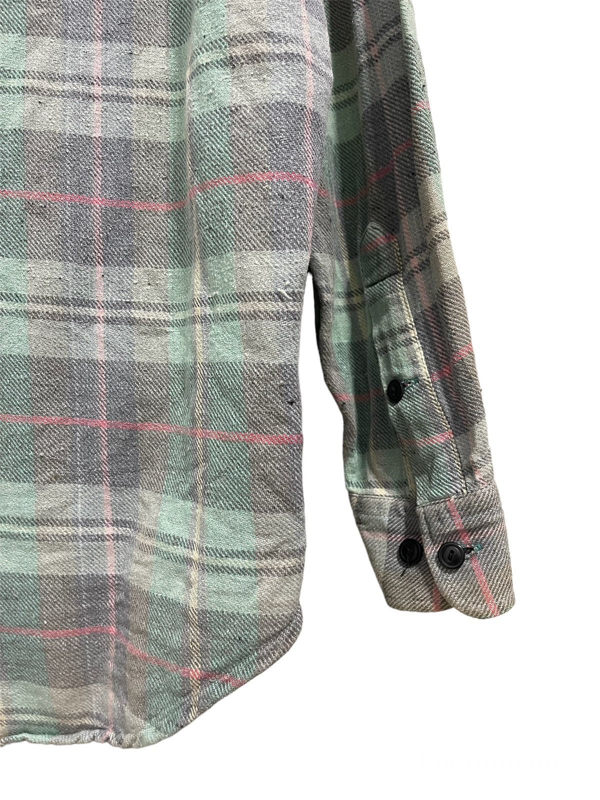 American Eagle Outfitters AMERICAN EAGLE OUTFITTERS DOUBLE POCKET TARTAN FLANNEL Size US L / EU 52-54 / 3 - 6 Thumbnail