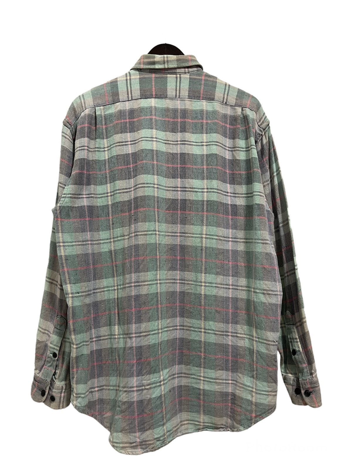 American Eagle Outfitters AMERICAN EAGLE OUTFITTERS DOUBLE POCKET TARTAN FLANNEL Size US L / EU 52-54 / 3 - 5 Thumbnail