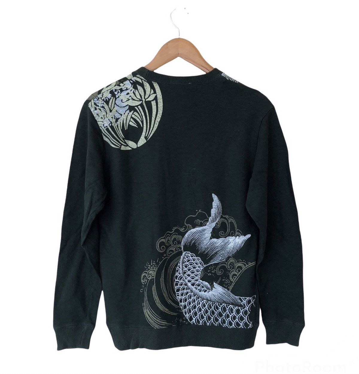 Japanese Brand VINTAGE LONG SLEEVE SWEATSHIRT KOI FISH SUKAJAN FULL PRINT Size US M / EU 48-50 / 2 - 2 Thumbnail