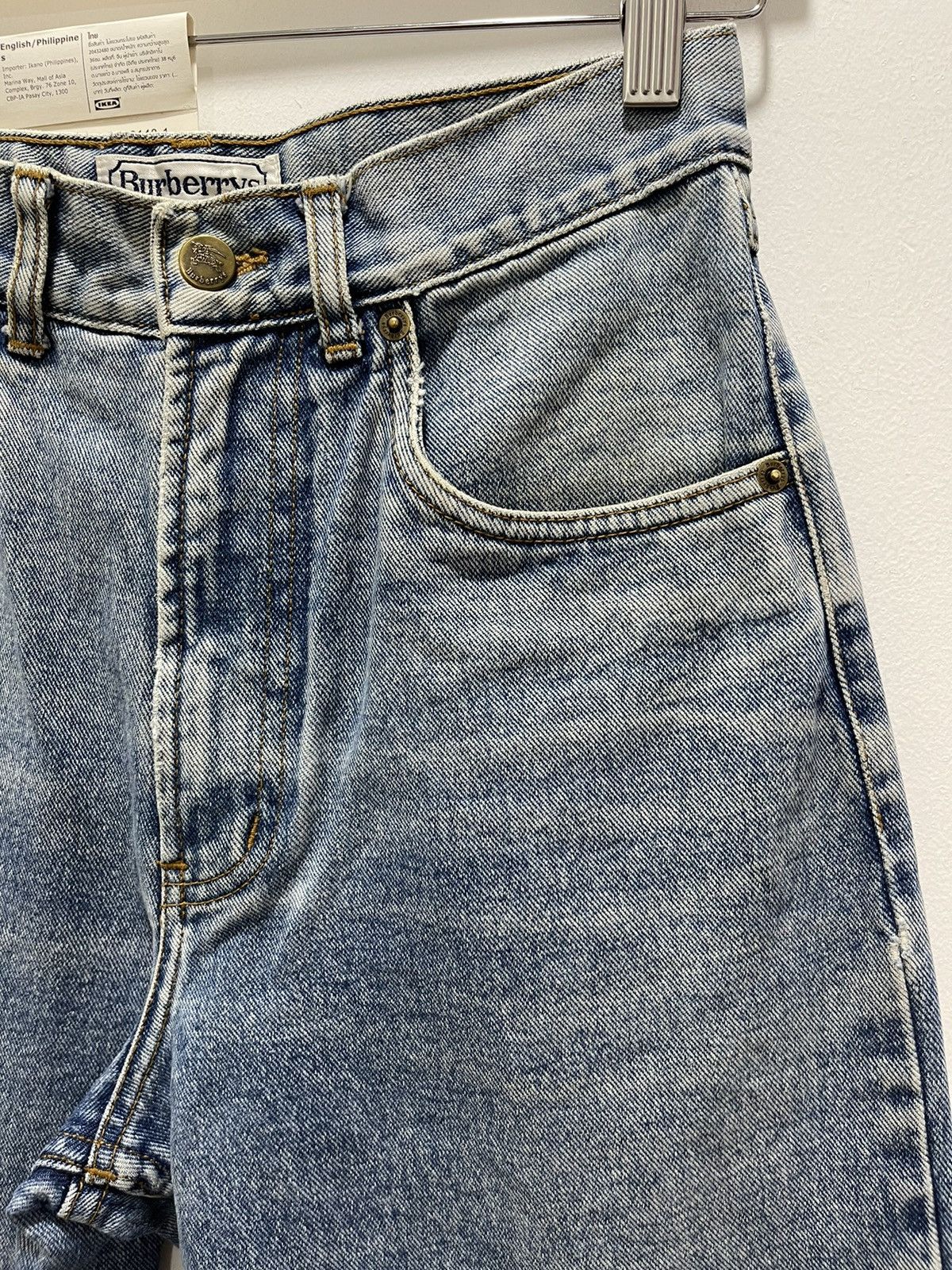 Burberry × Vintage BURBERRY TAPPERED DISTRESSED DENIM JEANS Size 26" / US 2 / IT 38 - 8 Thumbnail