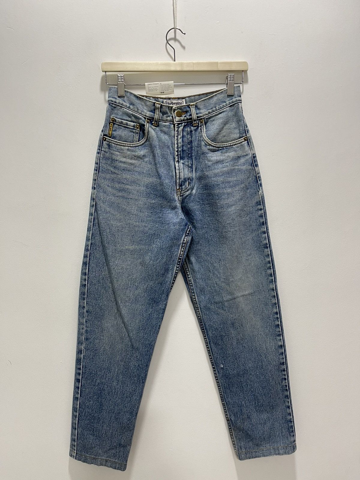 Burberry × Vintage BURBERRY TAPPERED DISTRESSED DENIM JEANS Size 26" / US 2 / IT 38 - 7 Thumbnail