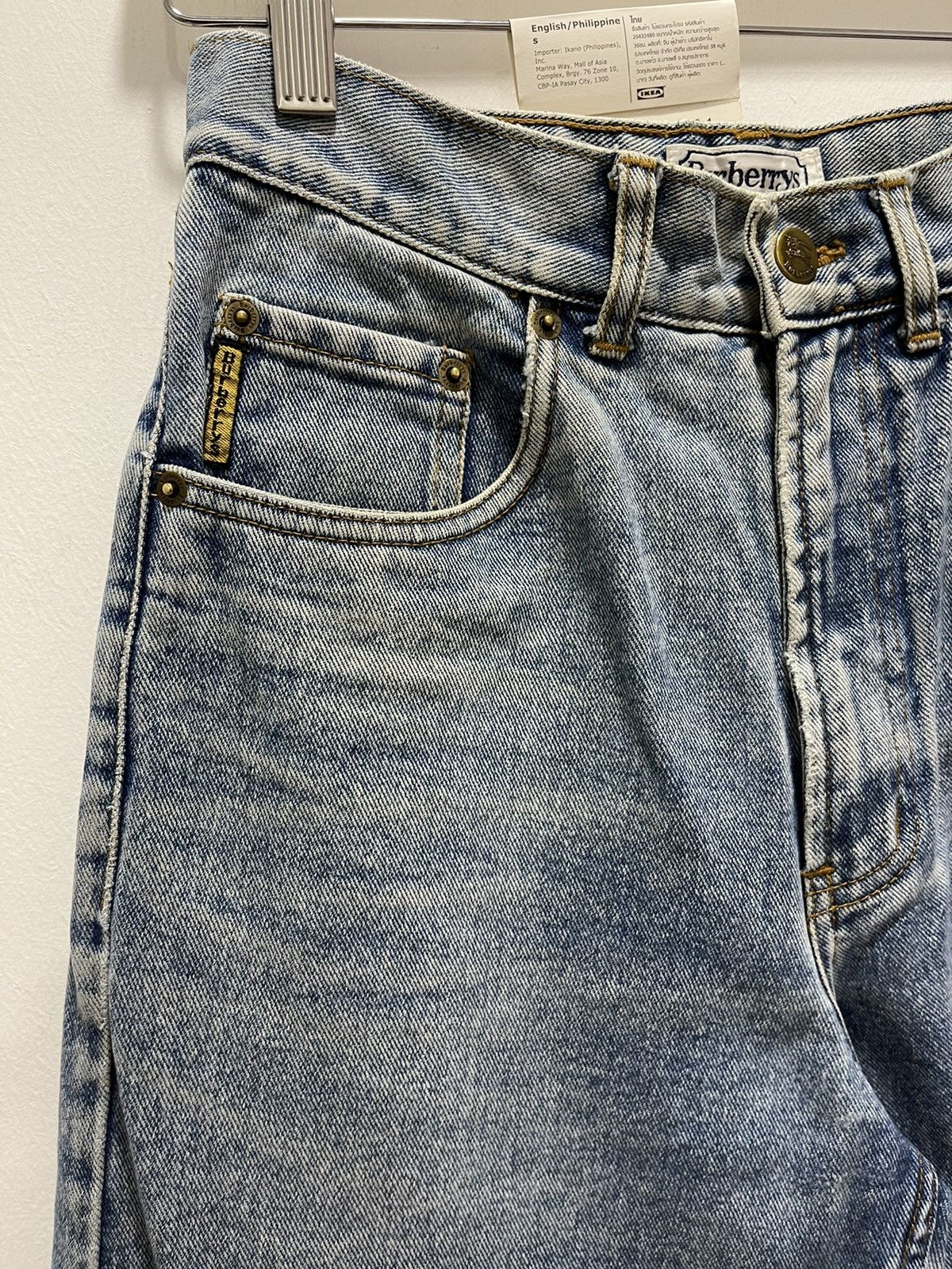 Burberry × Vintage BURBERRY TAPPERED DISTRESSED DENIM JEANS Size 26" / US 2 / IT 38 - 9 Thumbnail
