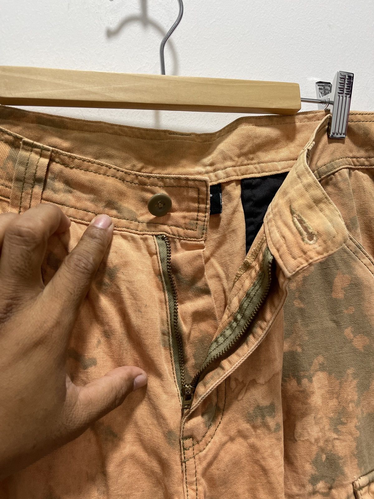 Vintage DISTRESSED OUTDOOR CUSTOM MADE CARGO PANTS Size US 32 / EU 48 - 6 Thumbnail