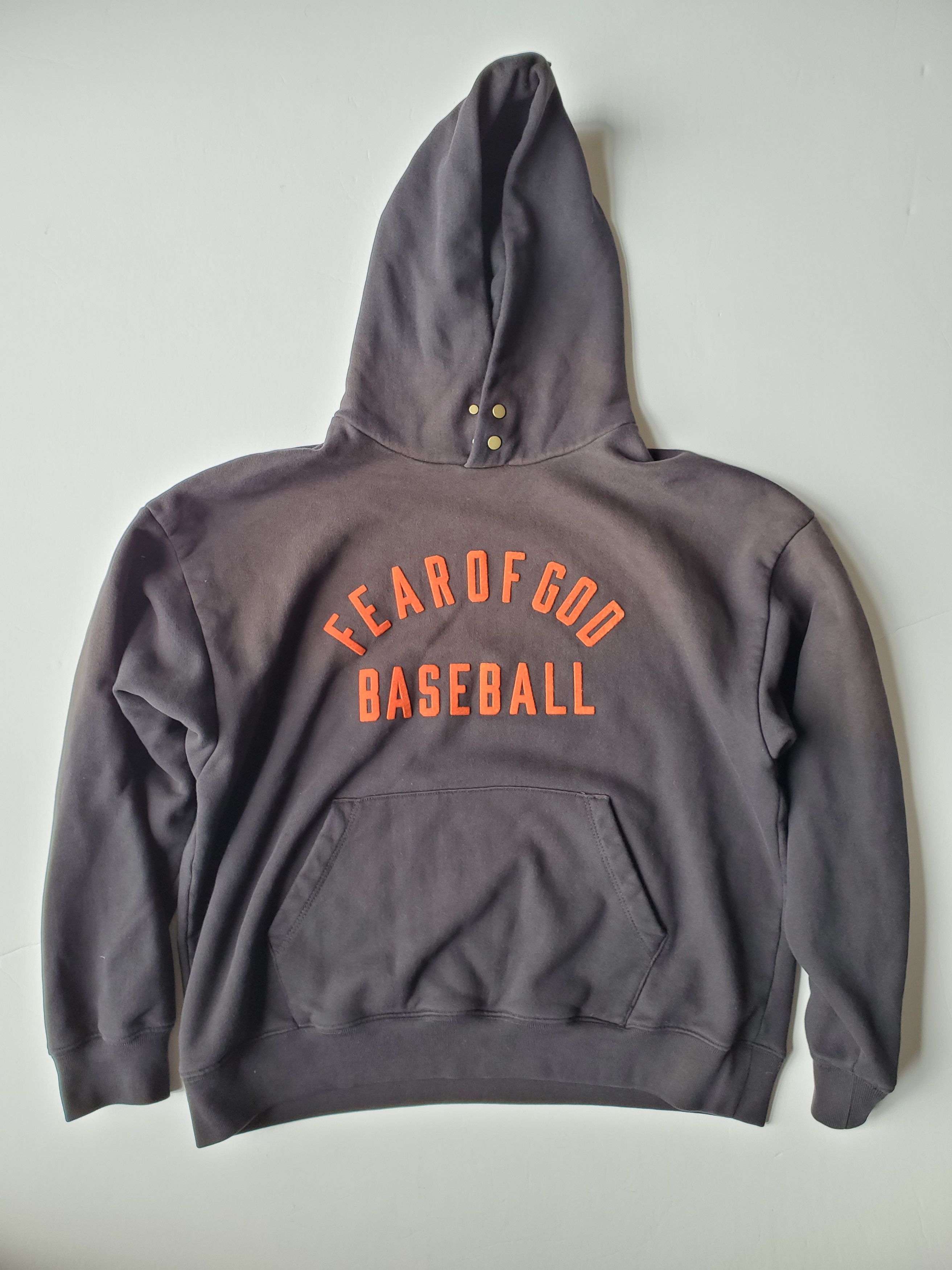 Fear of God FEAR OF GOD Vintage Black 'Baseball' Hoodie Sz Small Size US S / EU 44-46 / 1 - 1 Thumbnail