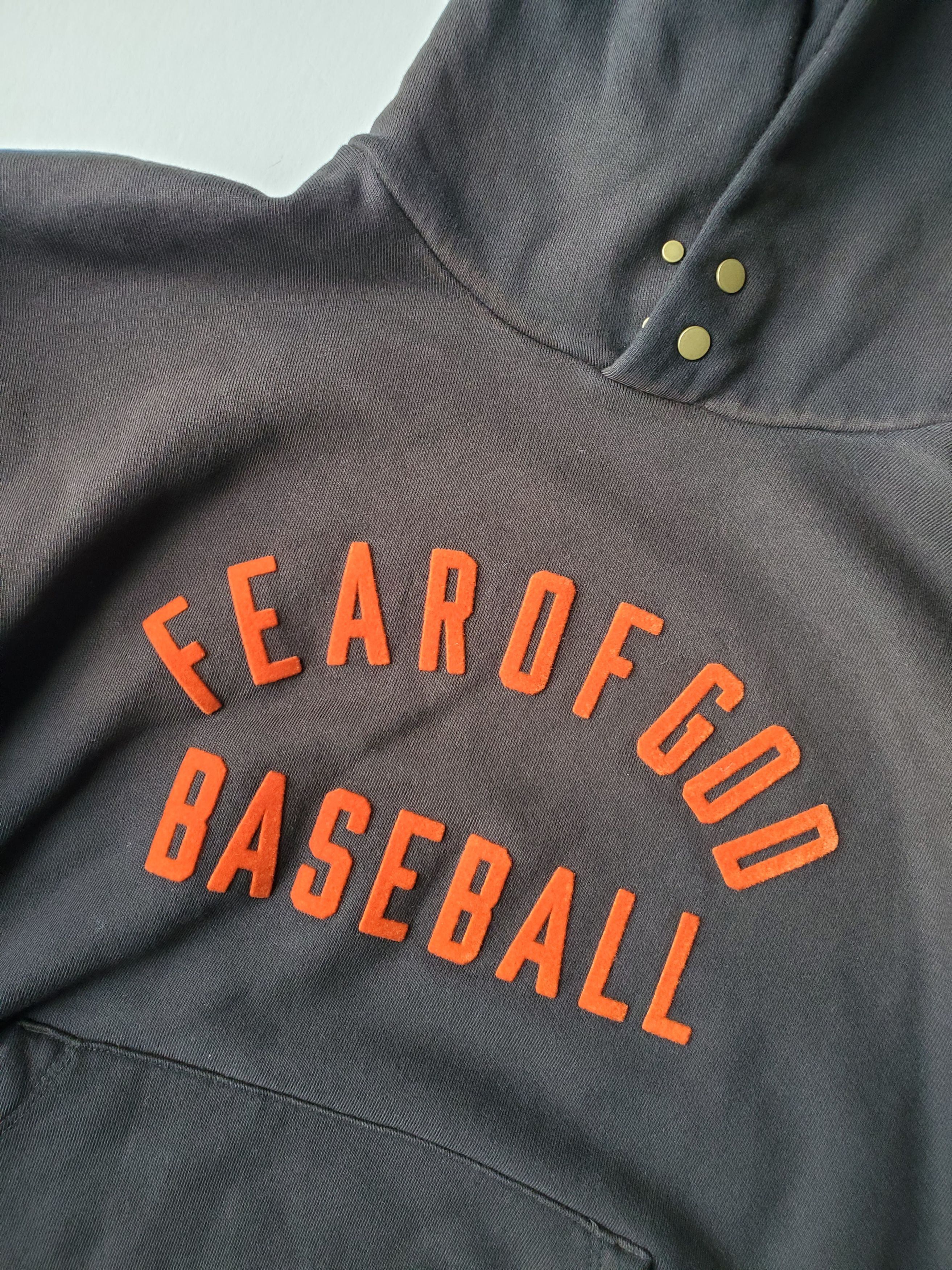 Fear of God FEAR OF GOD Vintage Black 'Baseball' Hoodie Sz Small Size US S / EU 44-46 / 1 - 3 Thumbnail
