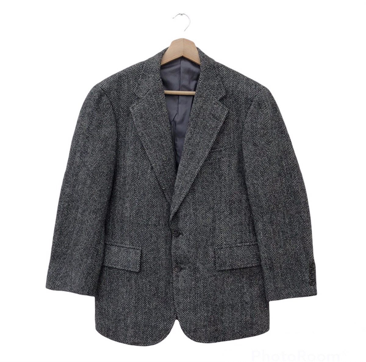 HAND WOVEN HARRIS TWEED 100% WOOL COAT NEW YORKER
